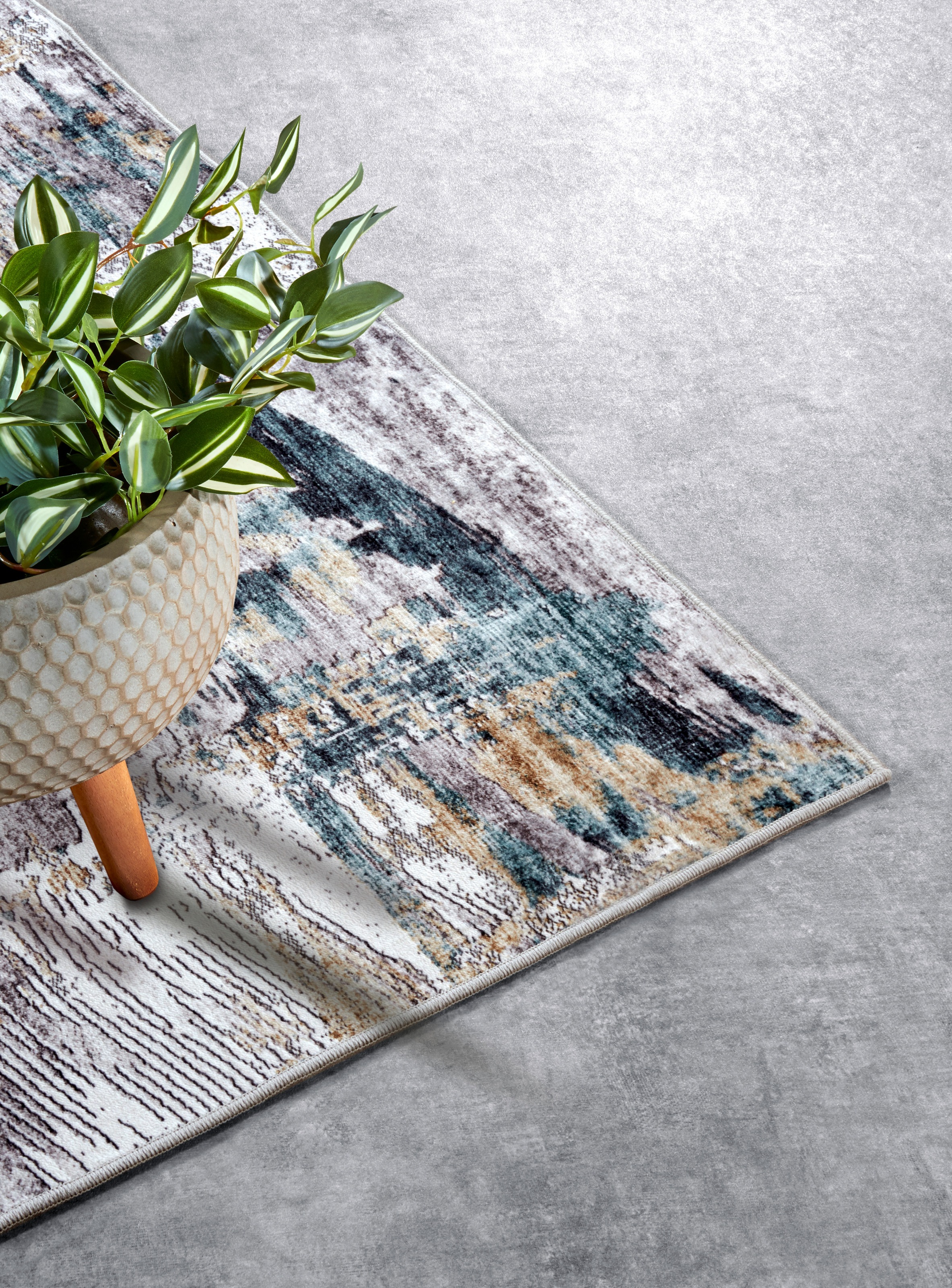 ELLE DECORATION Tapis »Malard« Rectangulaire 5 mm Höhe Kurzflor, Anti Rutsch, Vintage, Modern, Wohnzimmer, Flur