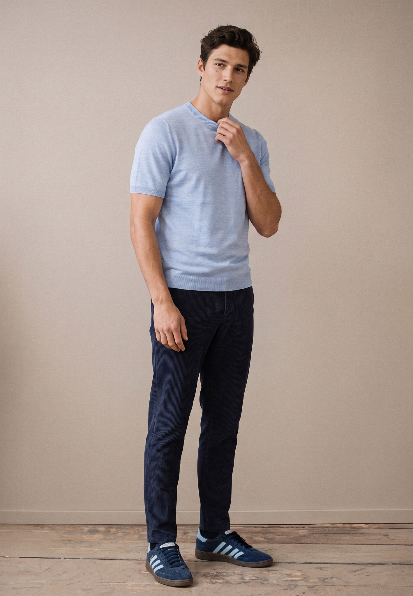 FYNCH-HATTON Pull en tricot pull d'été - manches mi-longues - avec broderie