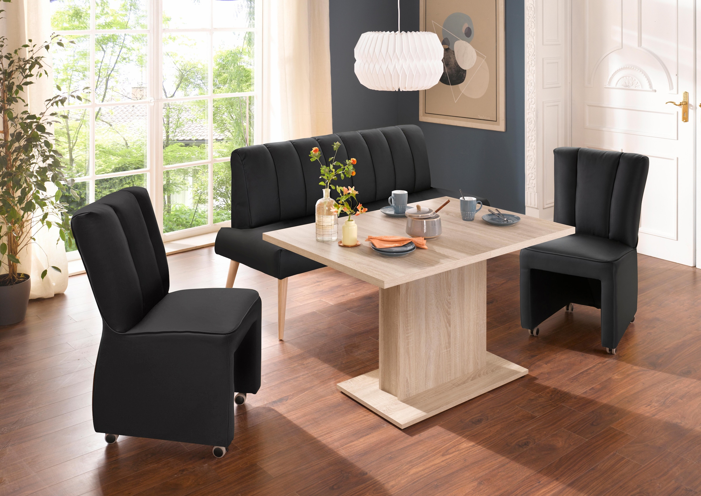 exxpo - sofa fashion Sessel »Costa, Loungesessel, Hochlehnsessel,  auf Rollen, Komfortsitzhöhe 53cm« kompakt und bequem, Breite 52 cm