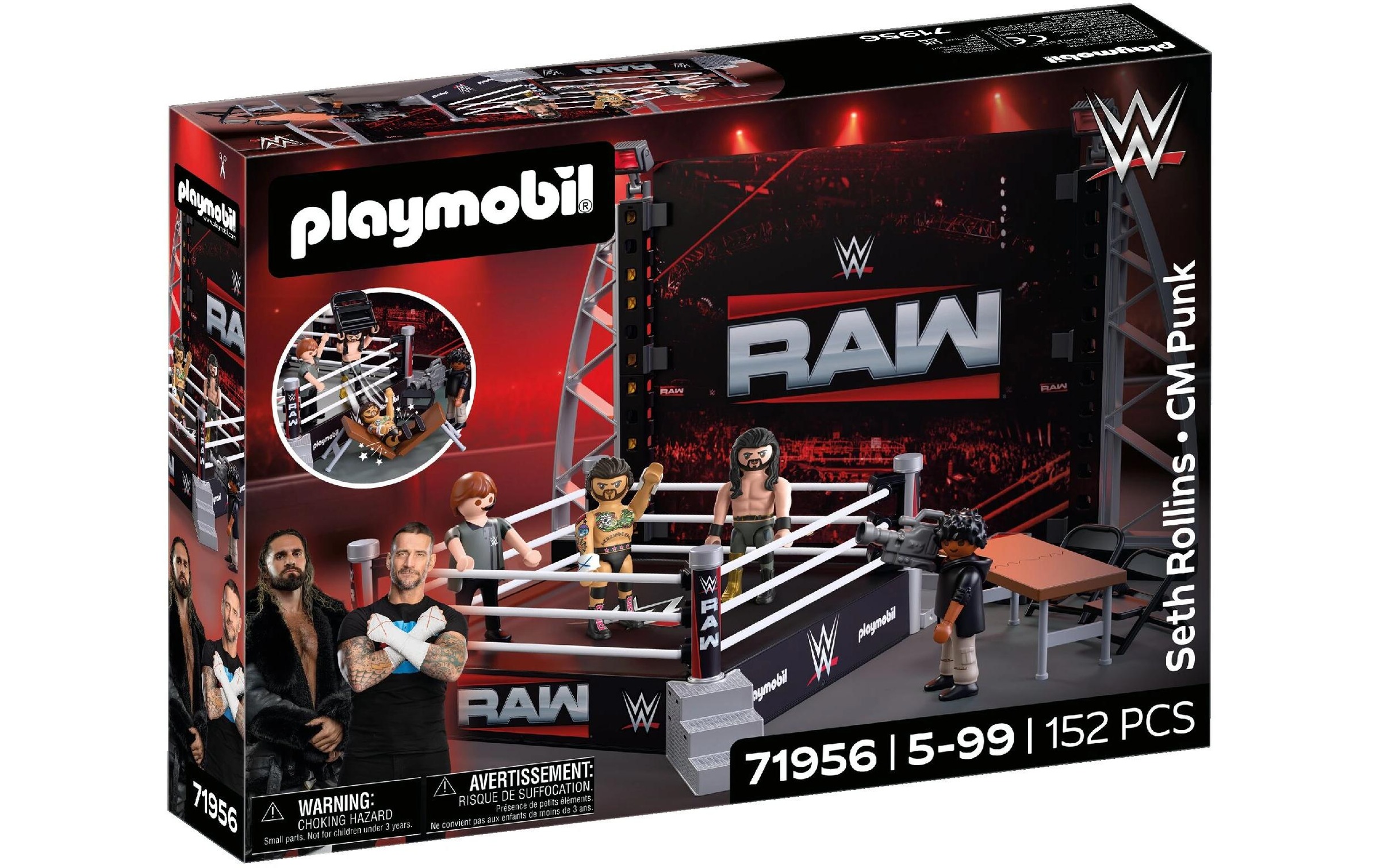 Playmobil® Konstruktions-Spielset »WWE RAW Ring Collectors Set (71956), WWE« Made in Europe