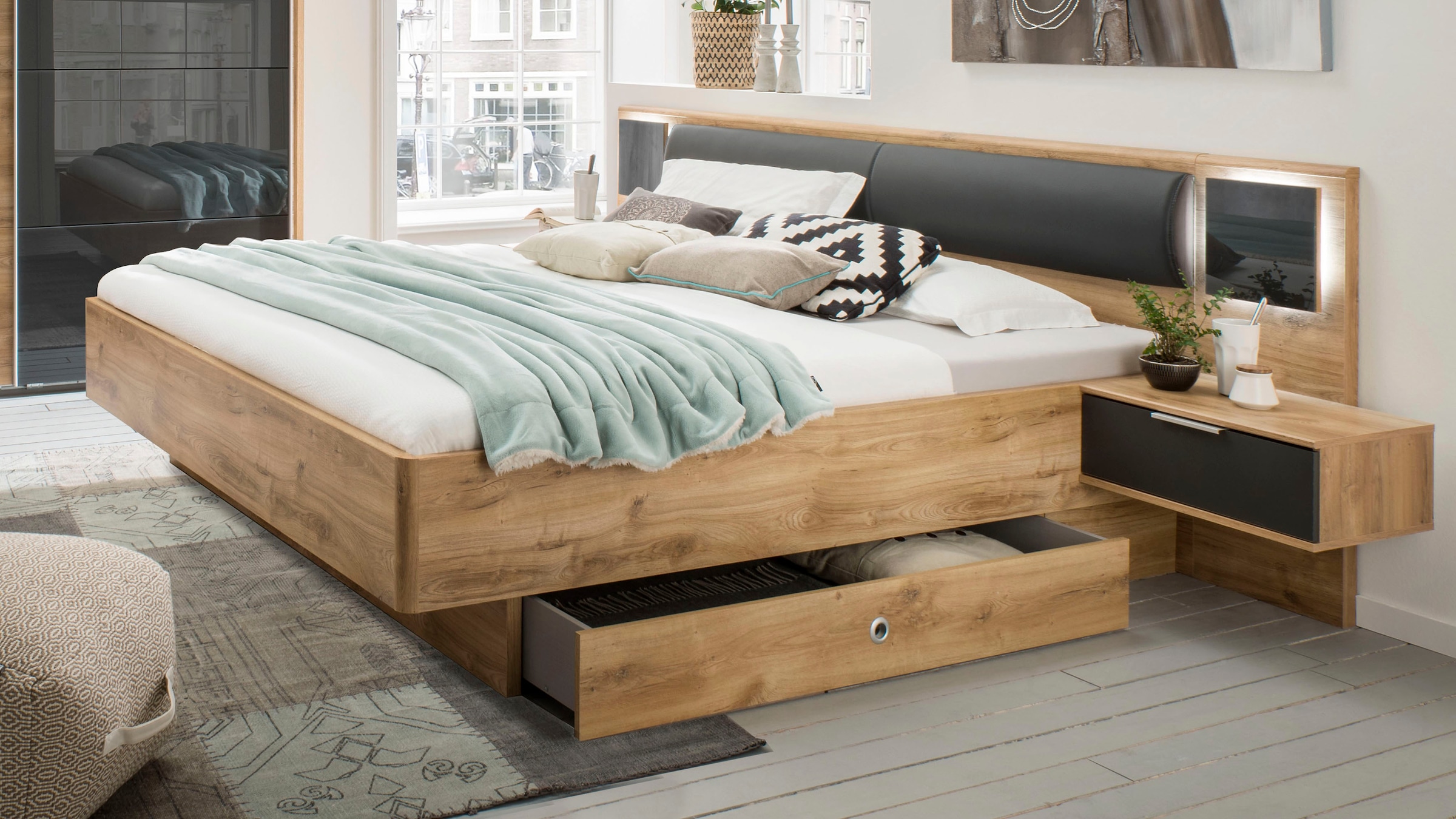 Wimex Bettanlage »Valencia« mit indirekter LED-Beleuchtung