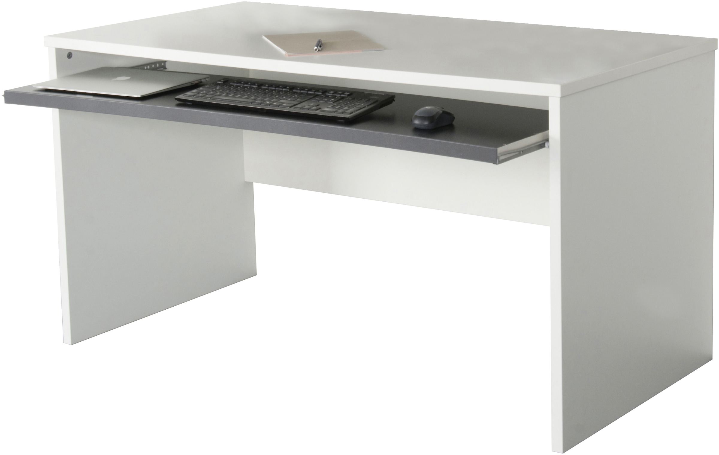 VOGL Möbelfabrik Bureau »Barrie mit 2-farbigem Tastaturauszug« in 2 Breiten, 2,5 cm Tischplattenstärke, Made in Germany