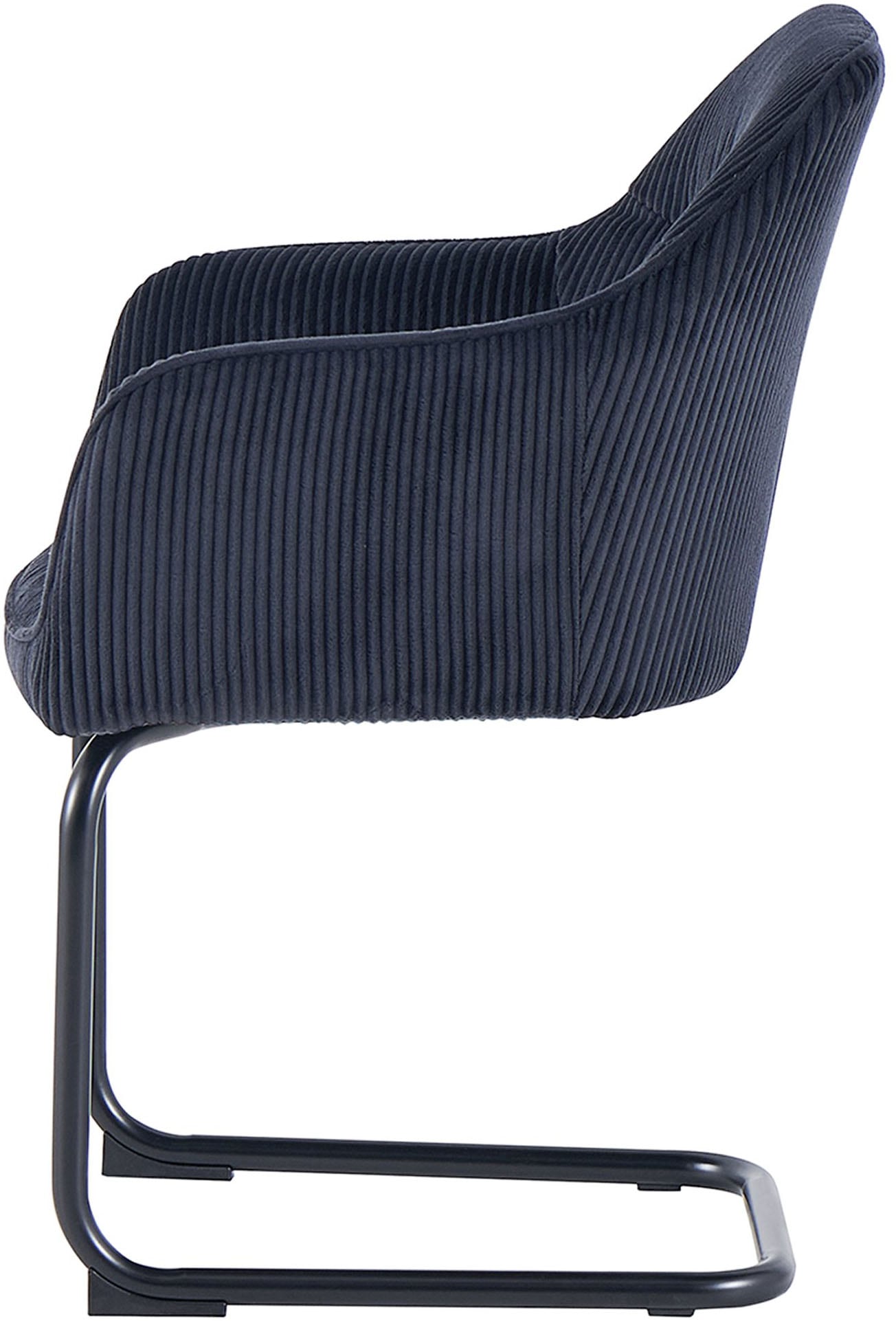 byLIVING Chaise cantilever »ELBA« (Ensemble) 2 cuisGrob-Cord, 110 kg, 180° drehbar Rückholfunktion, Schwingstuhlgestell