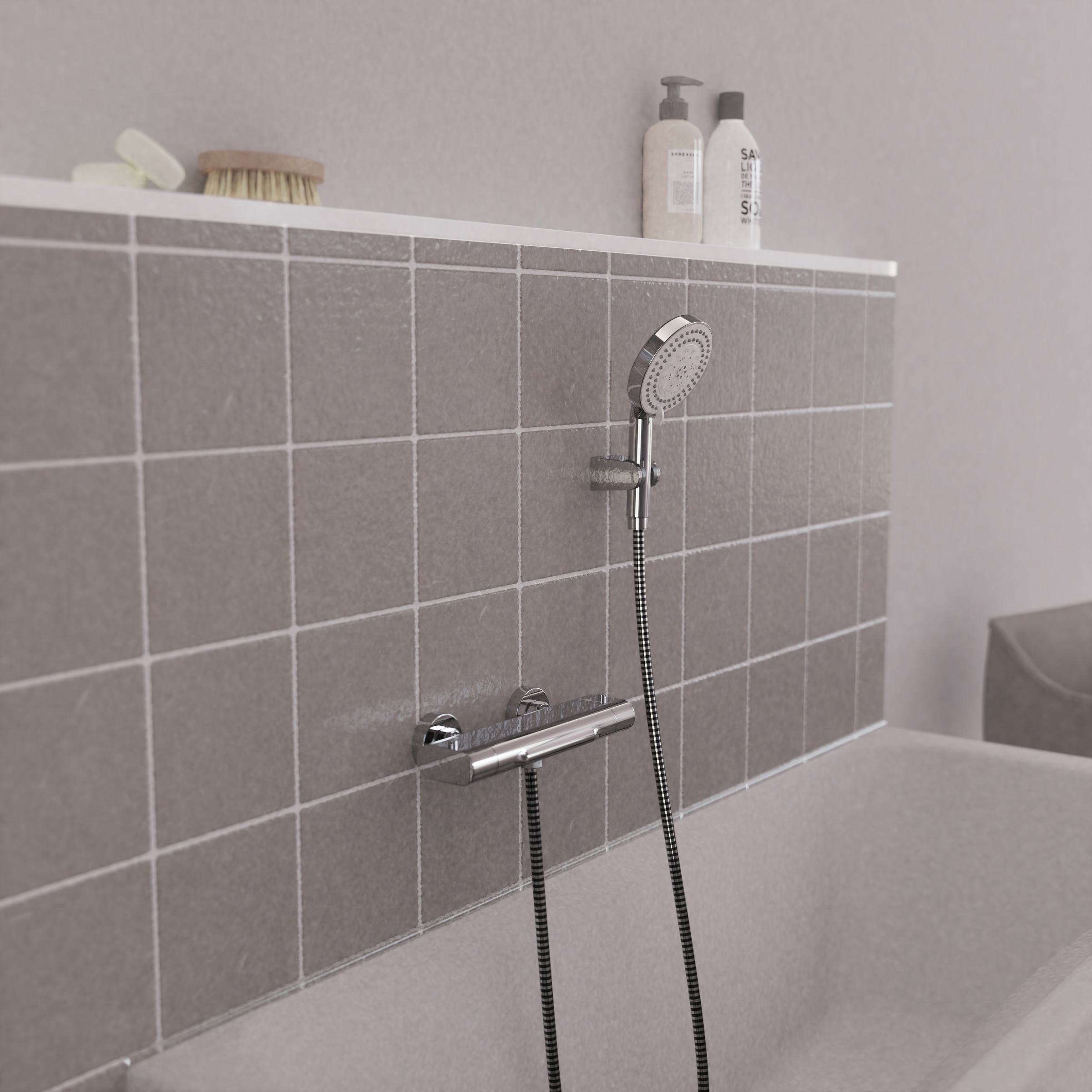 Eisl Duschsystem »Parma« Eco-Stopp-Funktion, Antikalk-Noppen, wassersparend