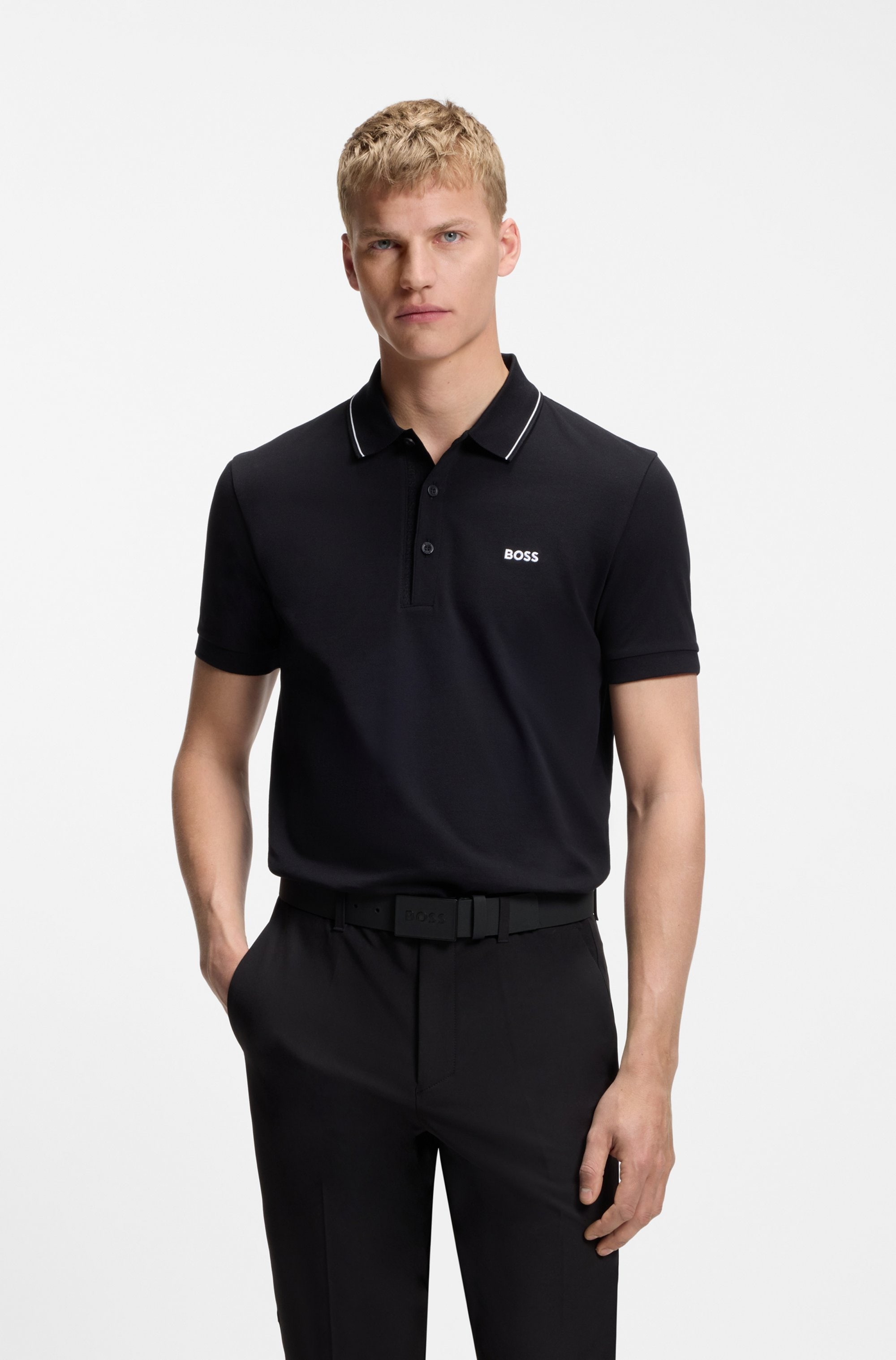 BOSS Ledergürtel »Boss_Icon-S1_Sz40« mit BOSS-Logo-Prägung auf der Koppelschliesse