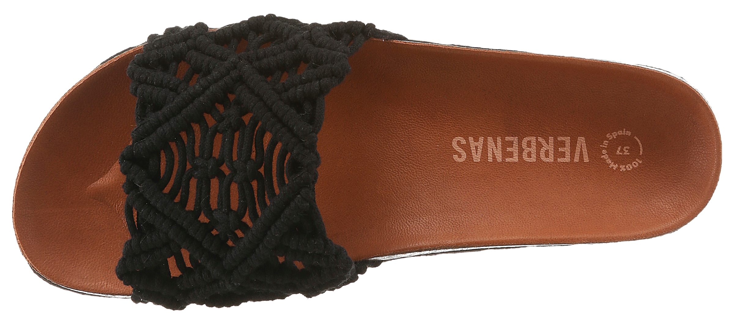 VERBENAS Pantoufles »Raga Knots Digital«  chaussure d'été, sandales de piscine, plates en look crocheté