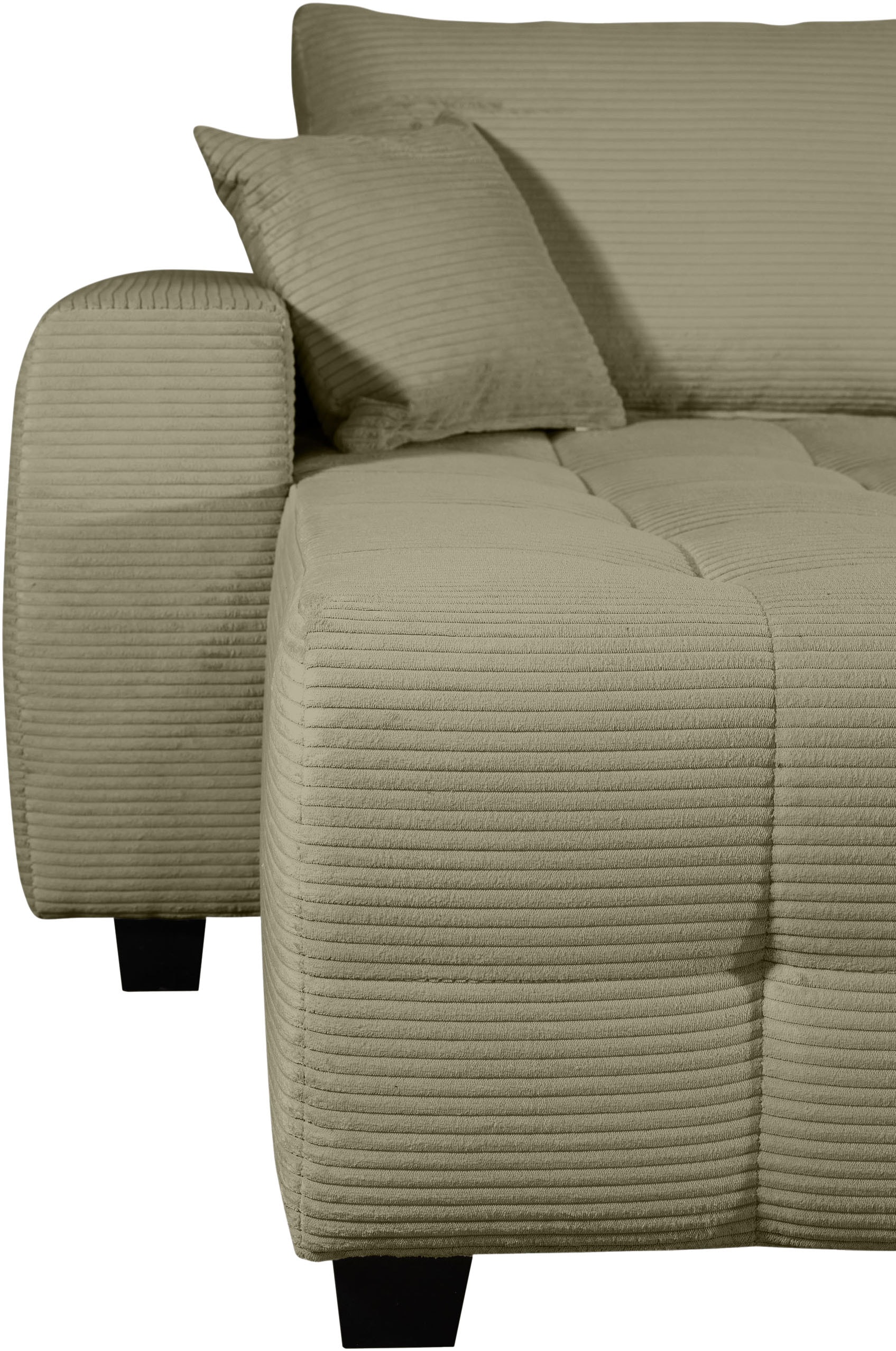 GOODproduct Wohnlandschaft »Bella U-Form, B: 314 cm, inkl. Schlaffunktion, auch in Cord« inkl. Bettkasten, Bonellfederkern, extra grosse Liegefläche: 269x135cm