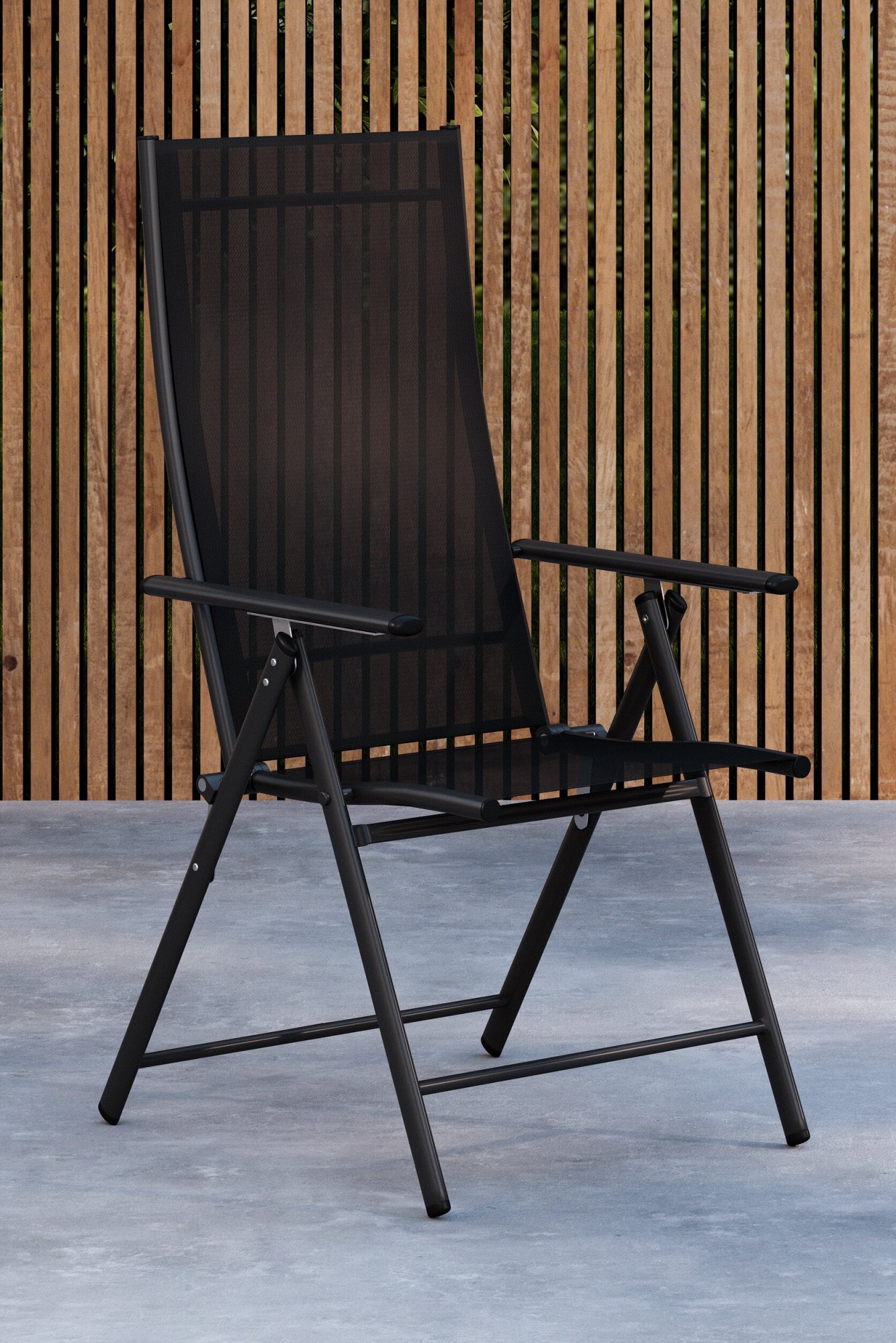 Venture Home Chaise de jardin »Levanzo, 2er-Set Gartenstühle klappbar, belastbar bis 110 kg« () Stuhlset, Stahlrahmen, Textilene-Sitz, klappbar, verstellbare Lehne