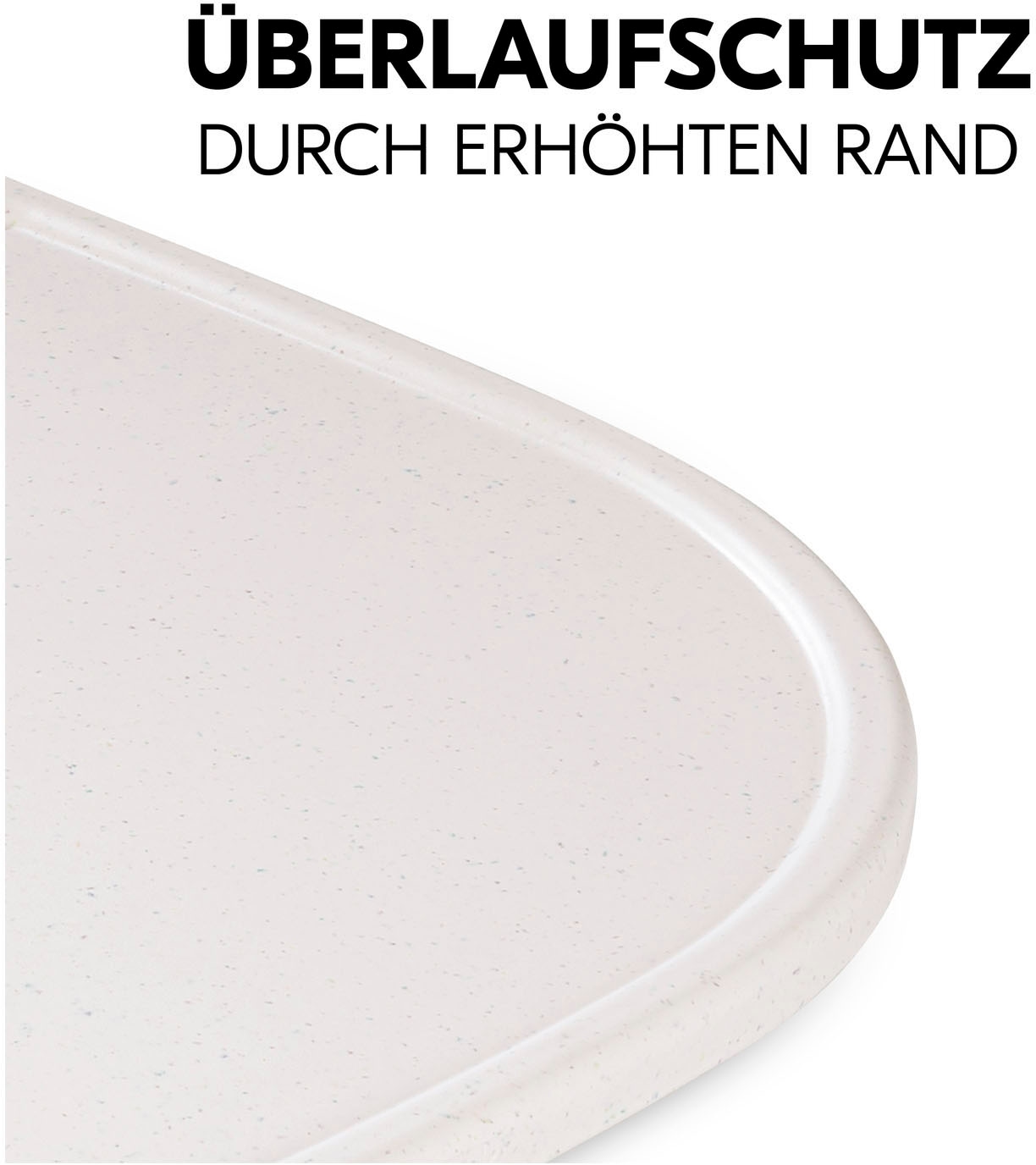 Hauck Hochstuhltablett »Alpha Click Tray, Speckle Beige« aus recyceltem Material