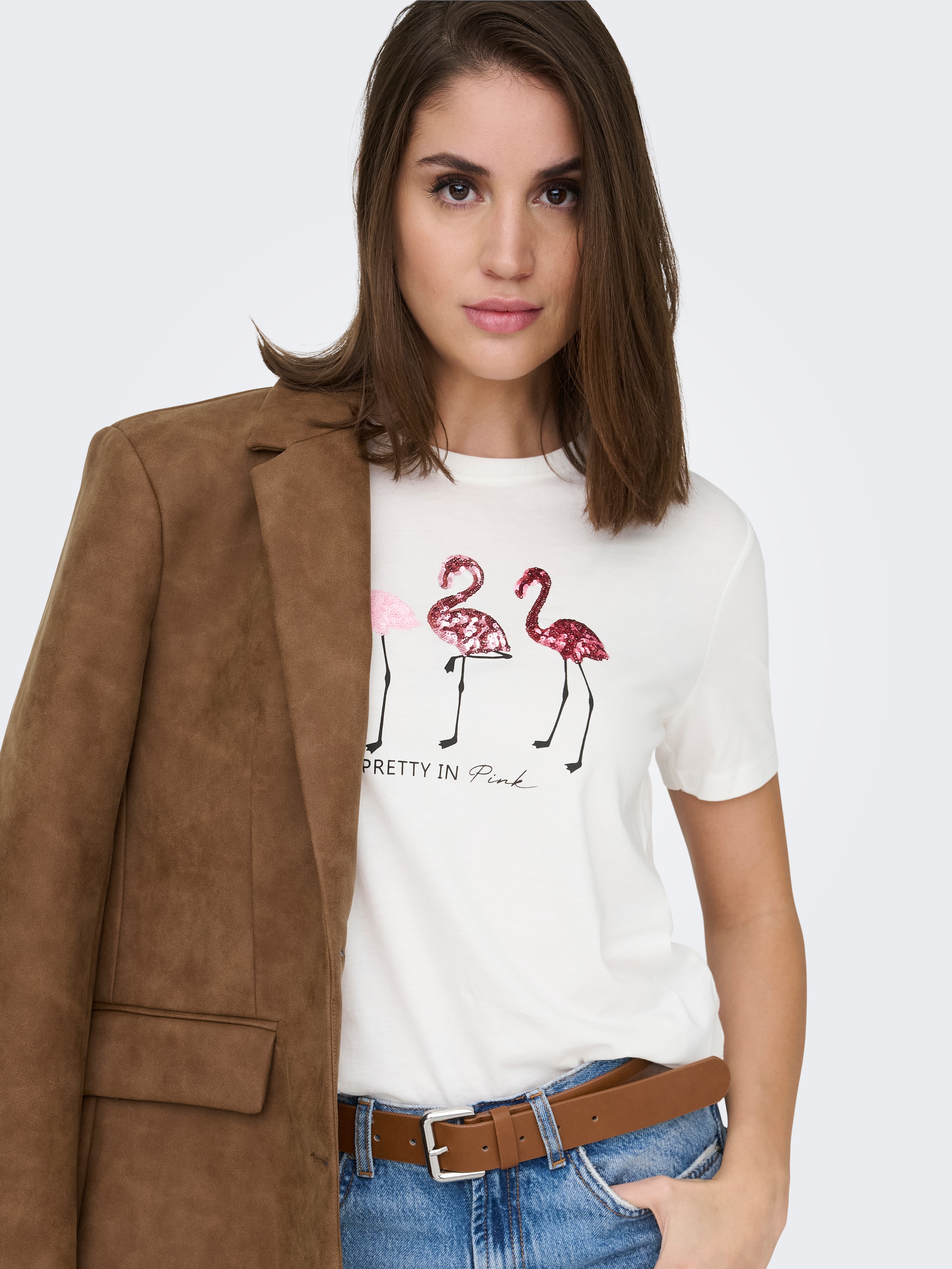 ONLY T-shirt à manches courtes »ONLKITA S/S TEE JRS NOOS« Baumwolle, regular fit