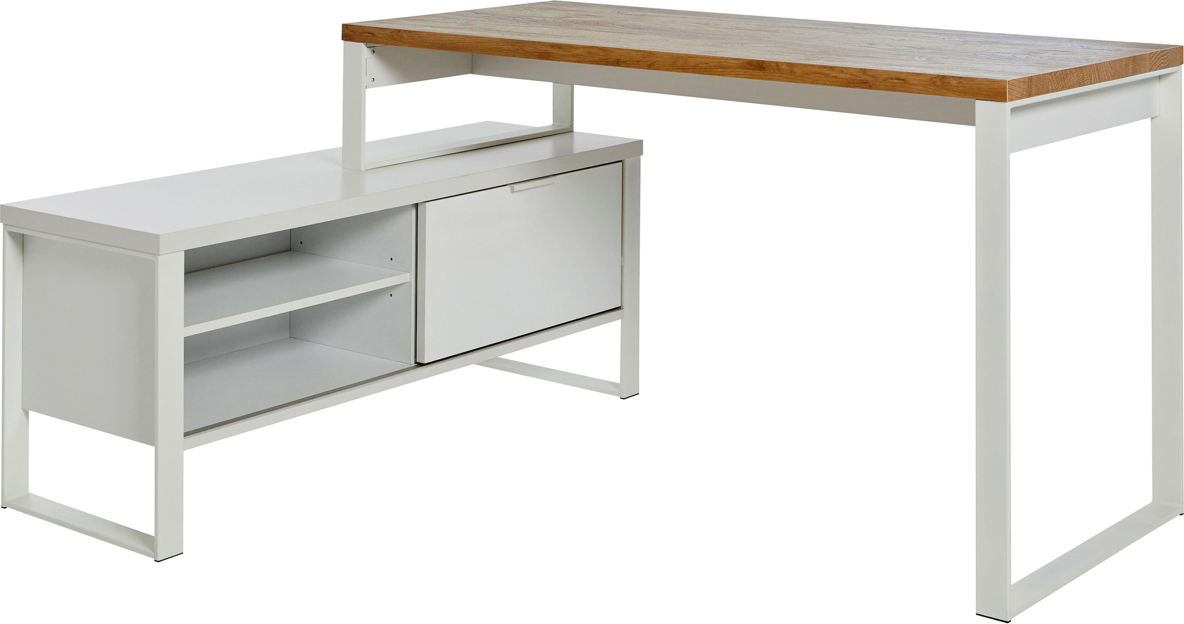 Jahnke Bureau d'angle »LOOP« montable dans les deux sens