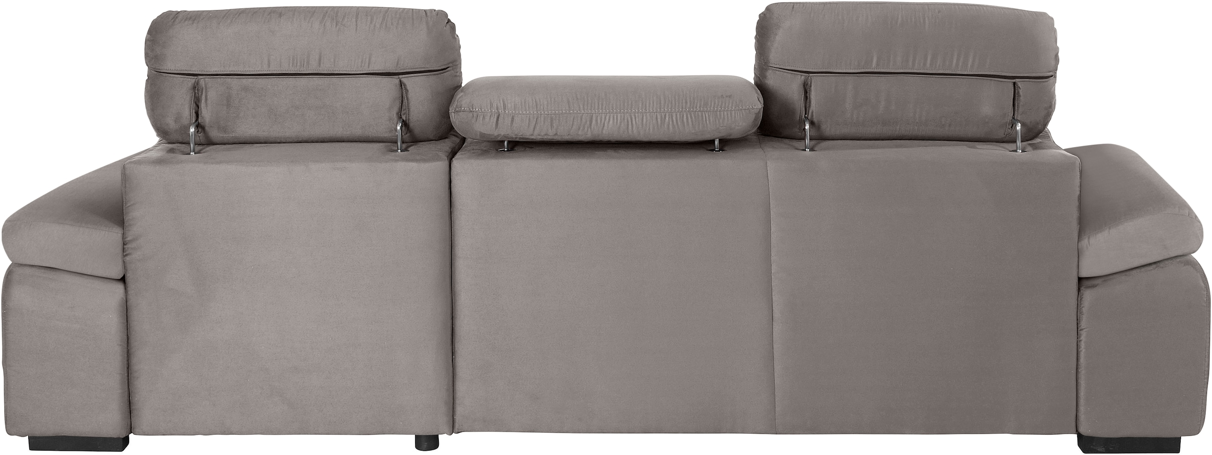 COTTA Canapé d'angle »Lola L-Form mit Kopfteilfunktion & Hocker« wahlweise mit Bettfunktion, Bettkasten & Armteilverstellung