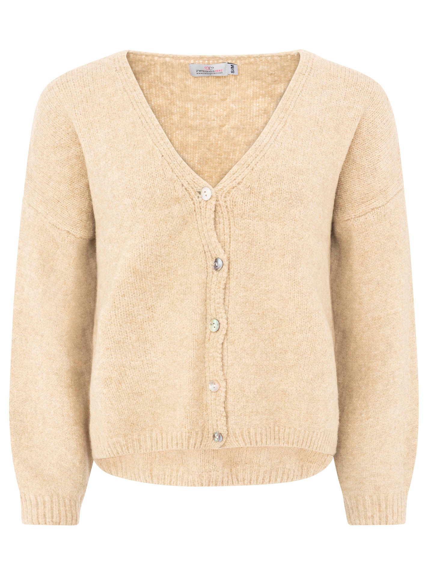 Zwillingsherz Strickjacke »"Knöpfe"« kuschelig, mit kleinen Knöpfen und Wollanteil