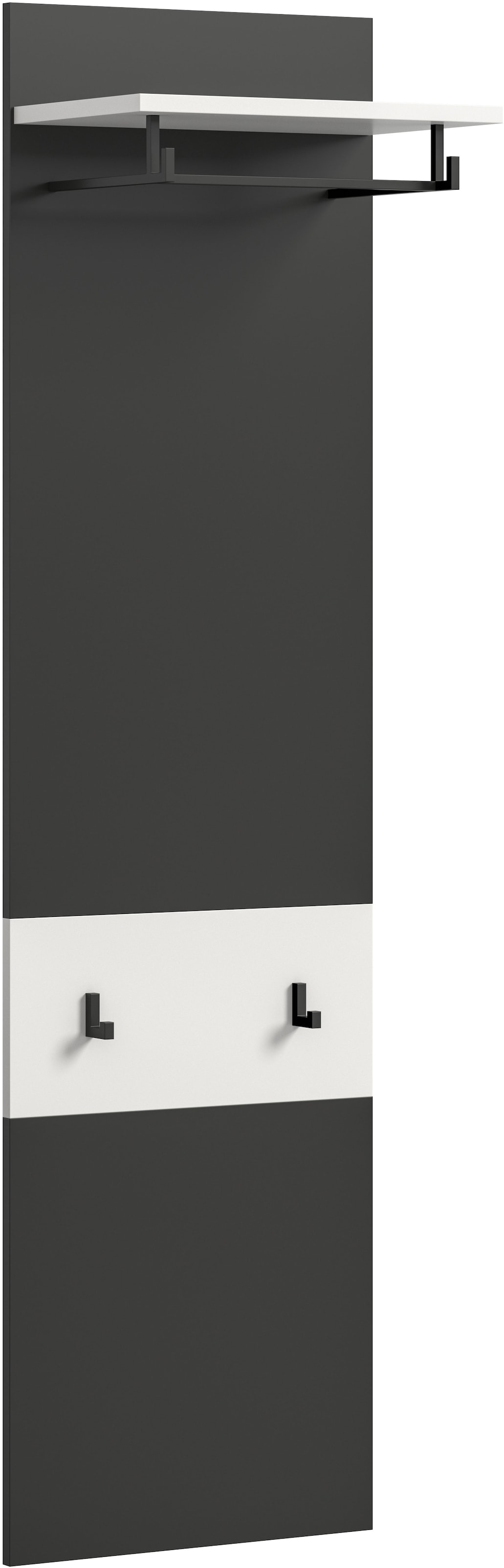 INOSIGN Panneau de vestiaire »REHAT, TOPSELLER!, Höhe 165 cm, Hutablage, 2 Haken, Garderobenstange« in verschiedenen Farben erhältlich, 1 cuis tlg. Paneel, Wandboard, Garderobe, Garderobenleiste, Garderobenboard