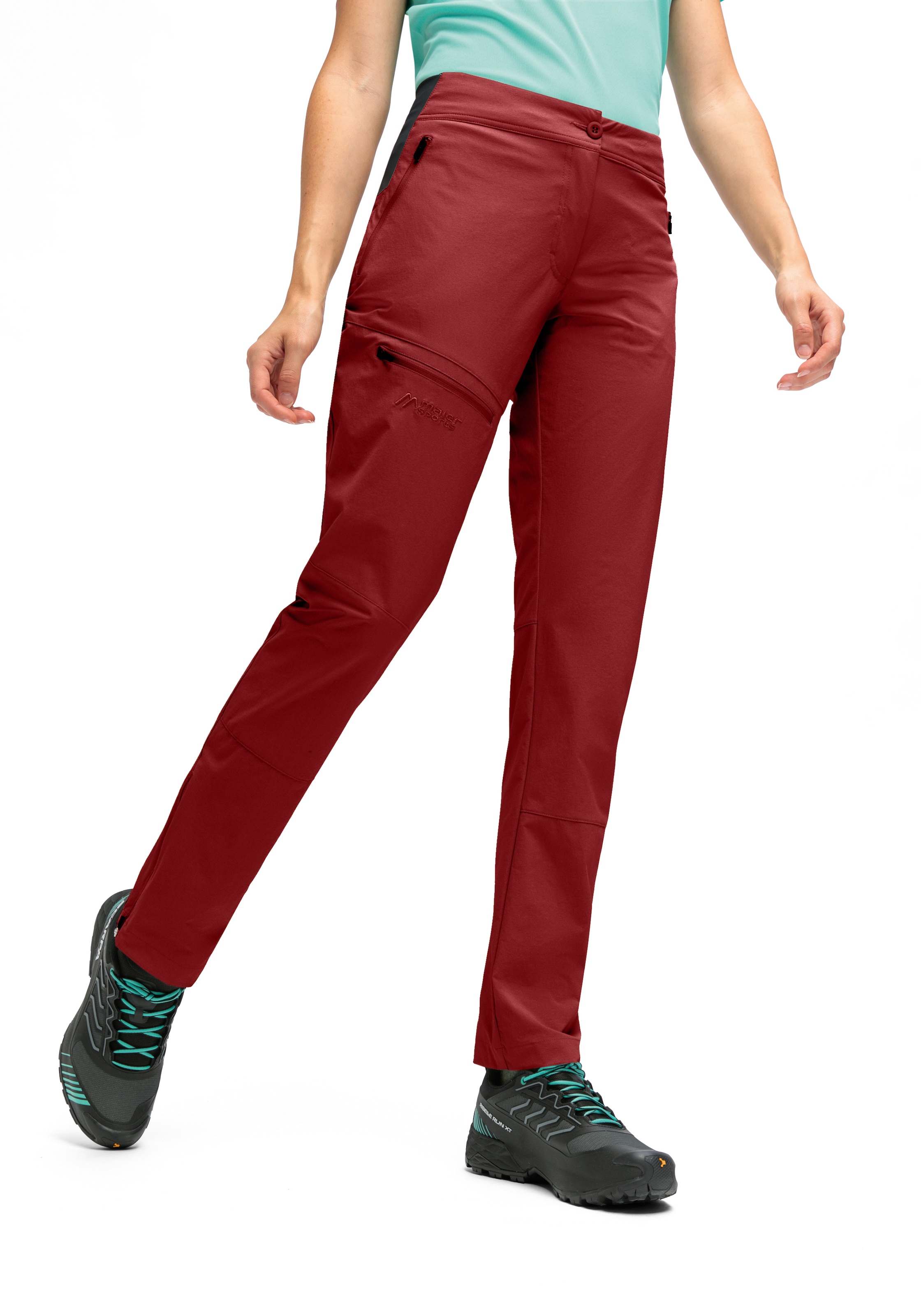 Maier Sports Pantalon de plein air »Inara slim Vario«  Damen Wanderhose, Funktionshose mit Variobund und 4 Taschen, Slim Fit