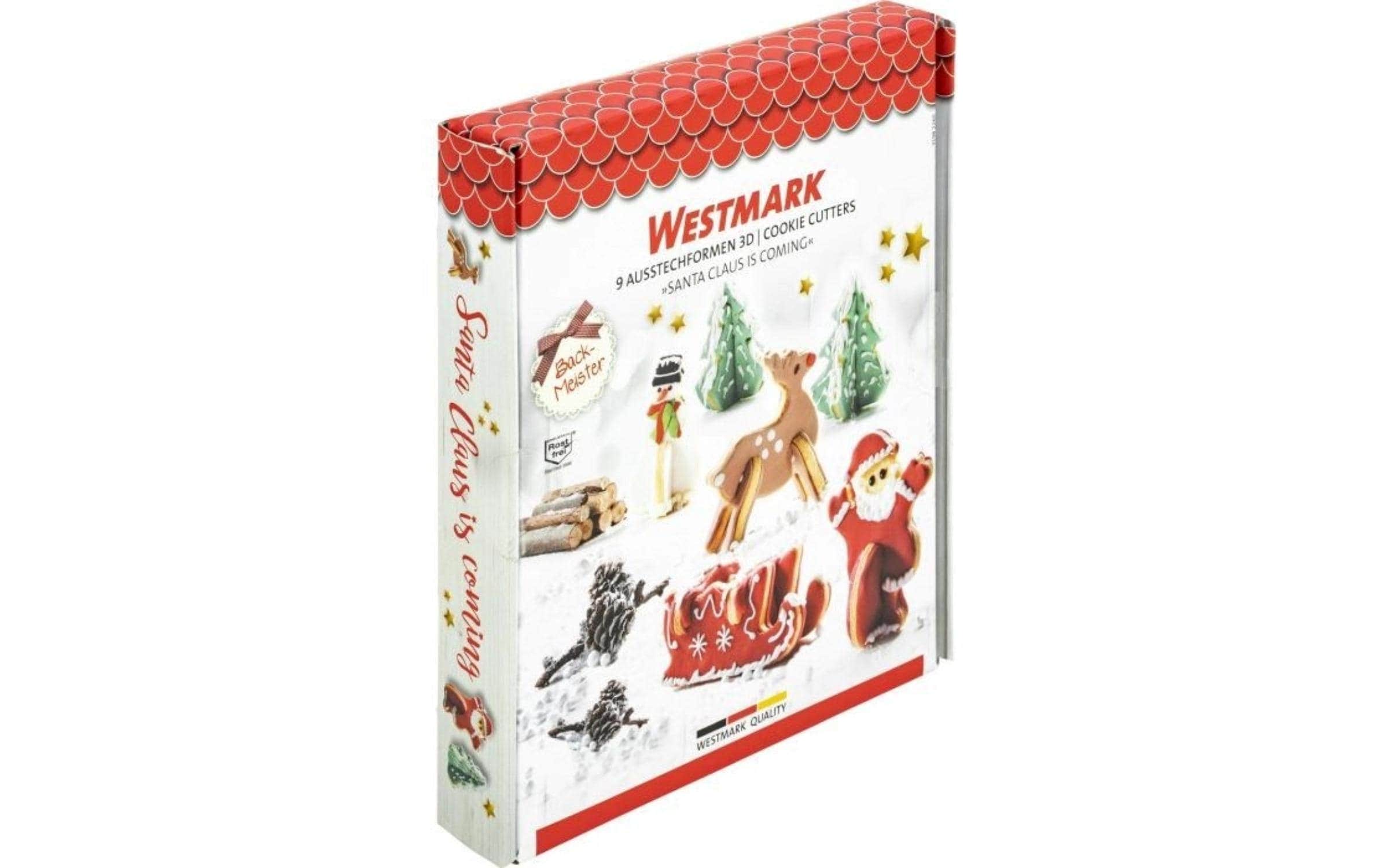 WESTMARK »9-tlg. 3D Set Santa Claus is coming Ausstechformen« Set, 