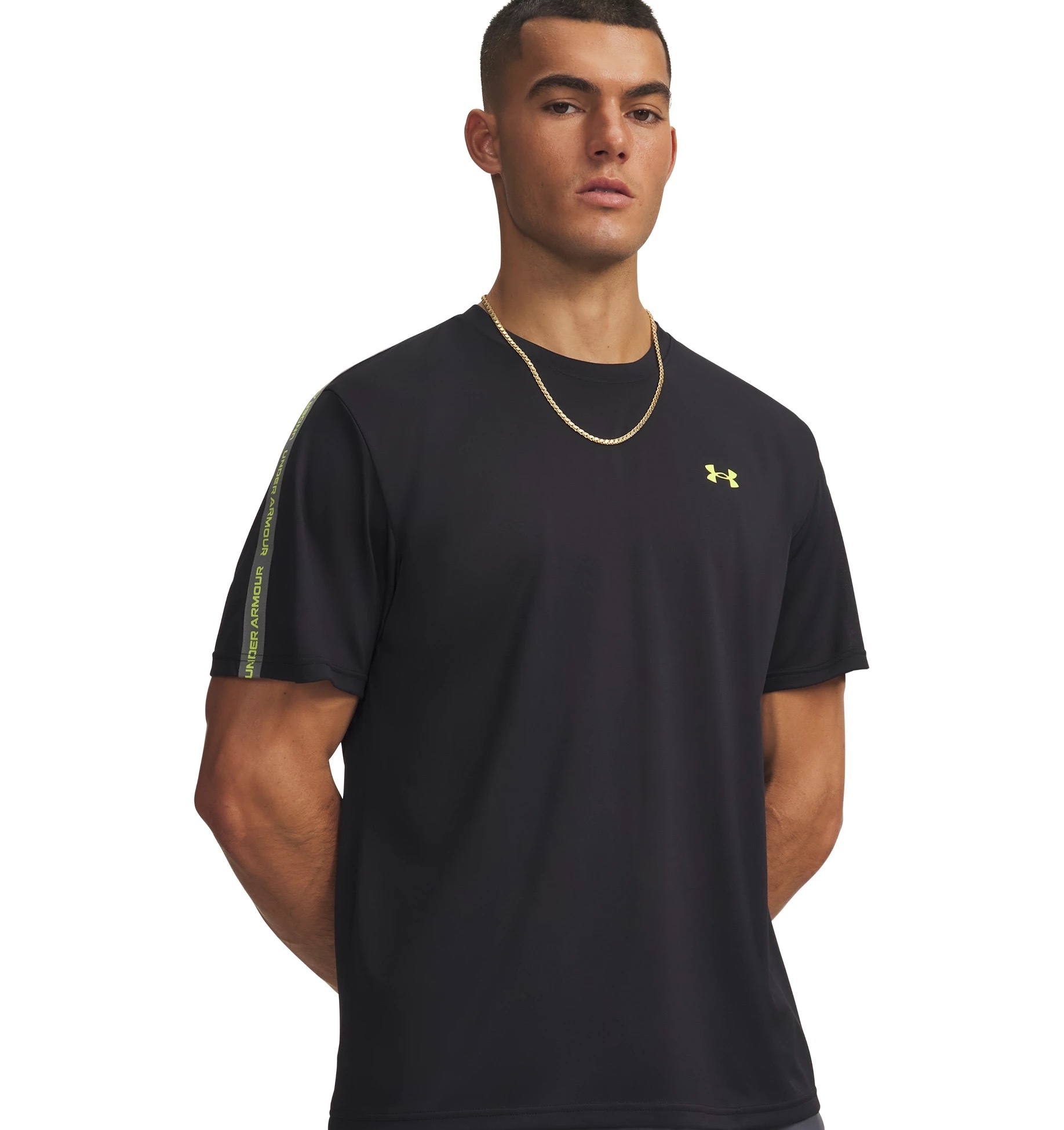 Under Armour® T-shirt d'entraînement »UA TECH TAPING SS« polyester à séchage rapide, matériau respirant