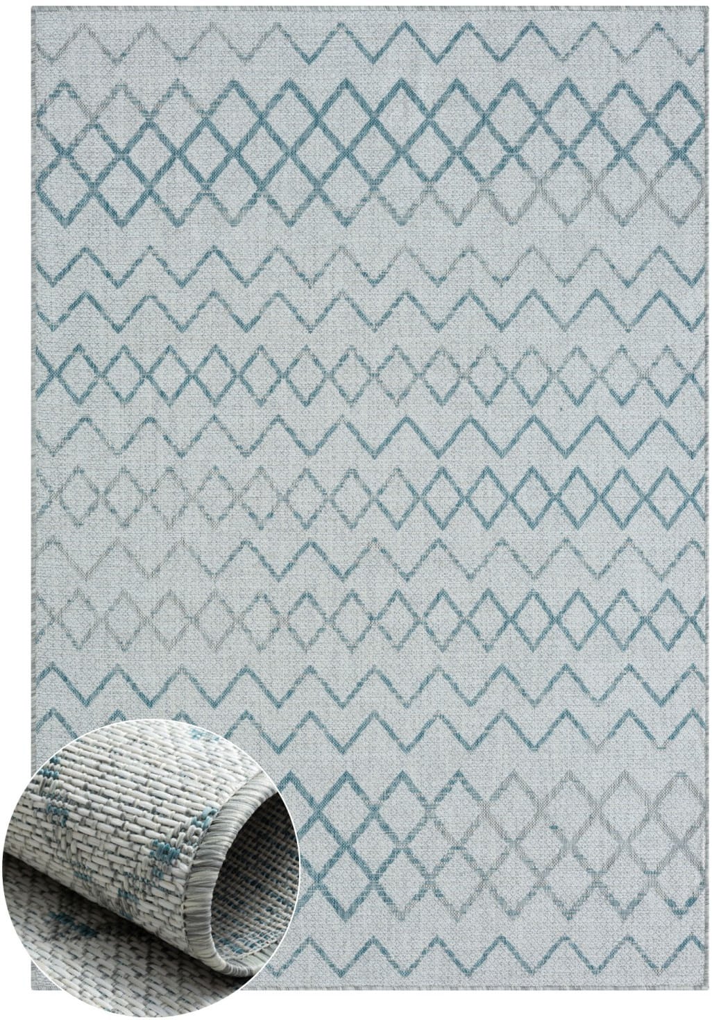 Myflair Möbel & Accessoires Teppich »Nebula, LAGERRÄUMUNG!« rechteckig 6 mm Höhe modernes Design, Rauten, Outdoor geeignet, Balkon, Terrasse