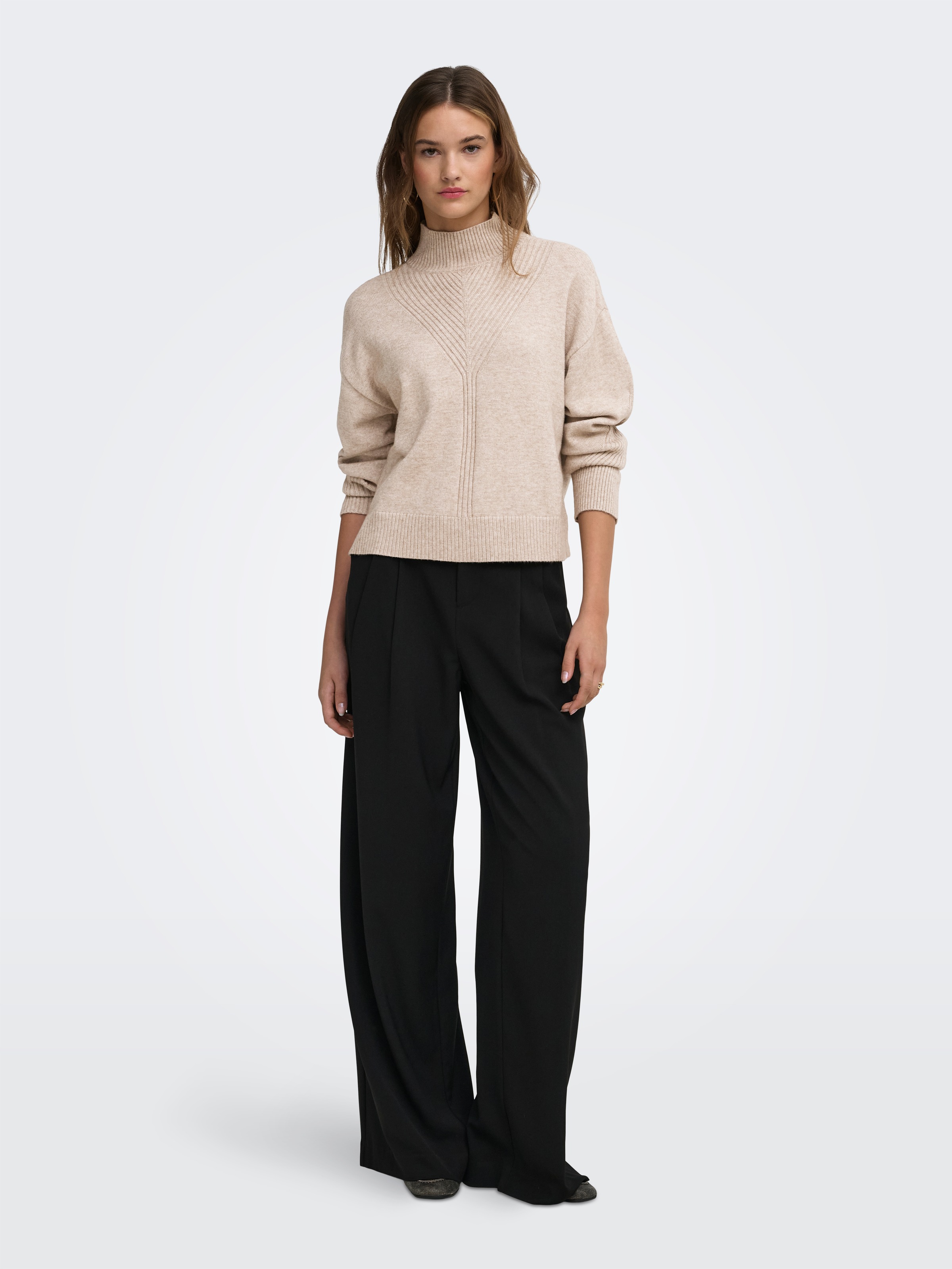 ONLY Pull à col montant »ONLPRINCESS LS HIGHNECK KNT« mélange de viscose