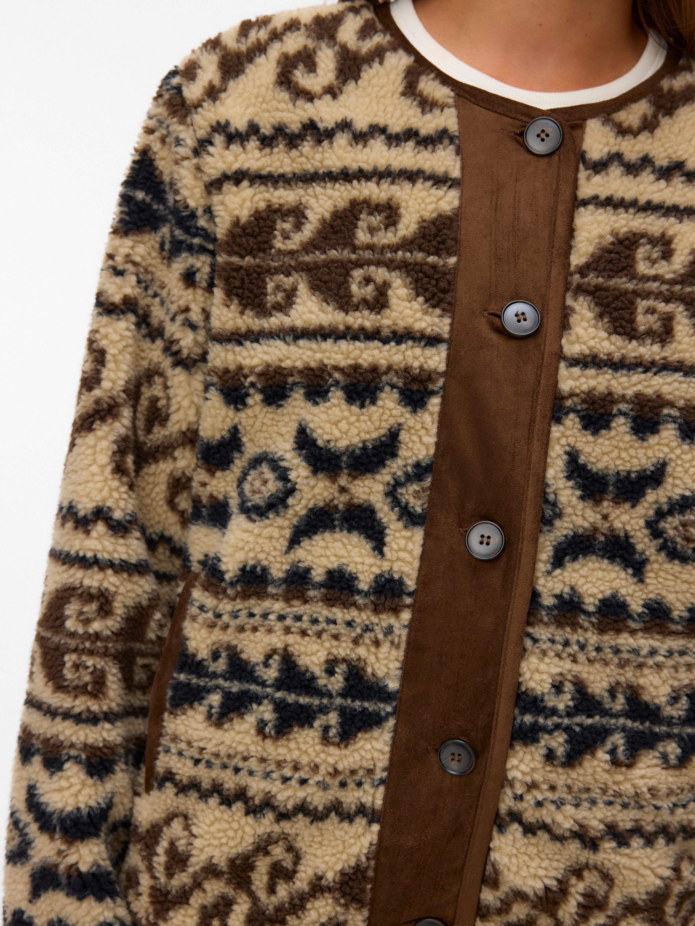 Vero Moda Fleecejacke »VMLINDAU SHORT JACKET« Polyester