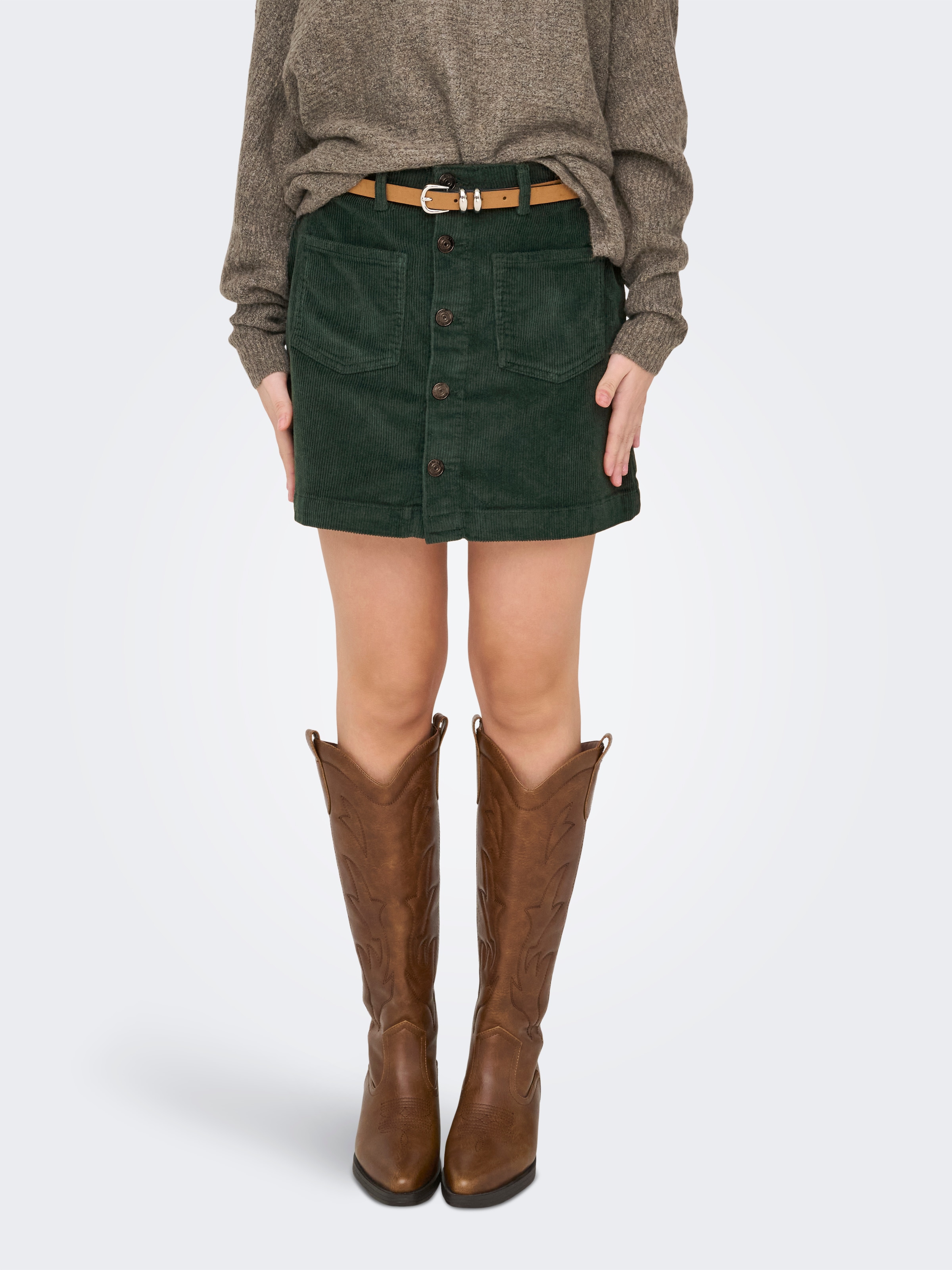 ONLY Jupe en velours »ONLAMAZING HW CORD SKIRT« mélange de coton