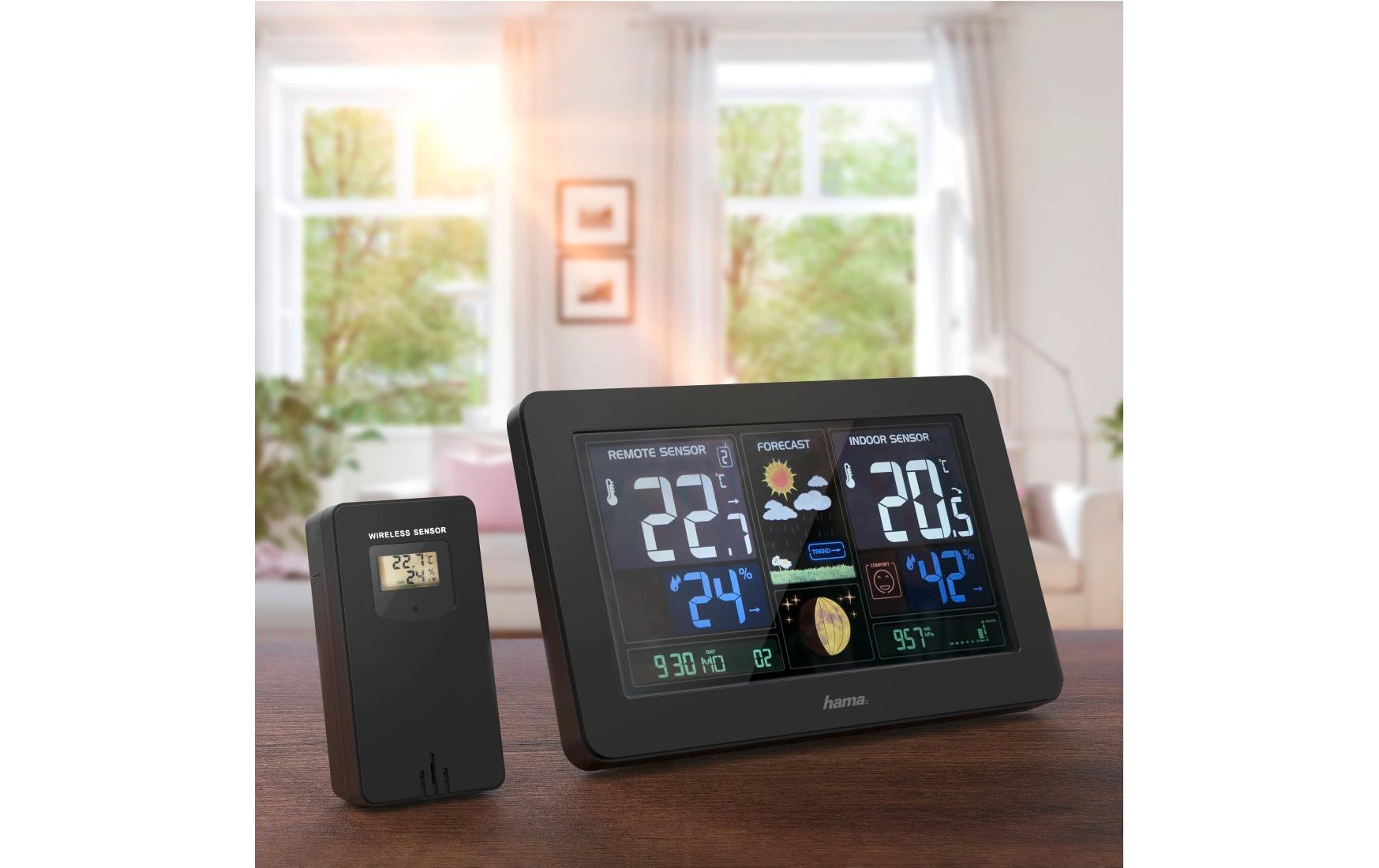 Hama Station météo sans fil »Premium mit LED-Farbdisplay« ()