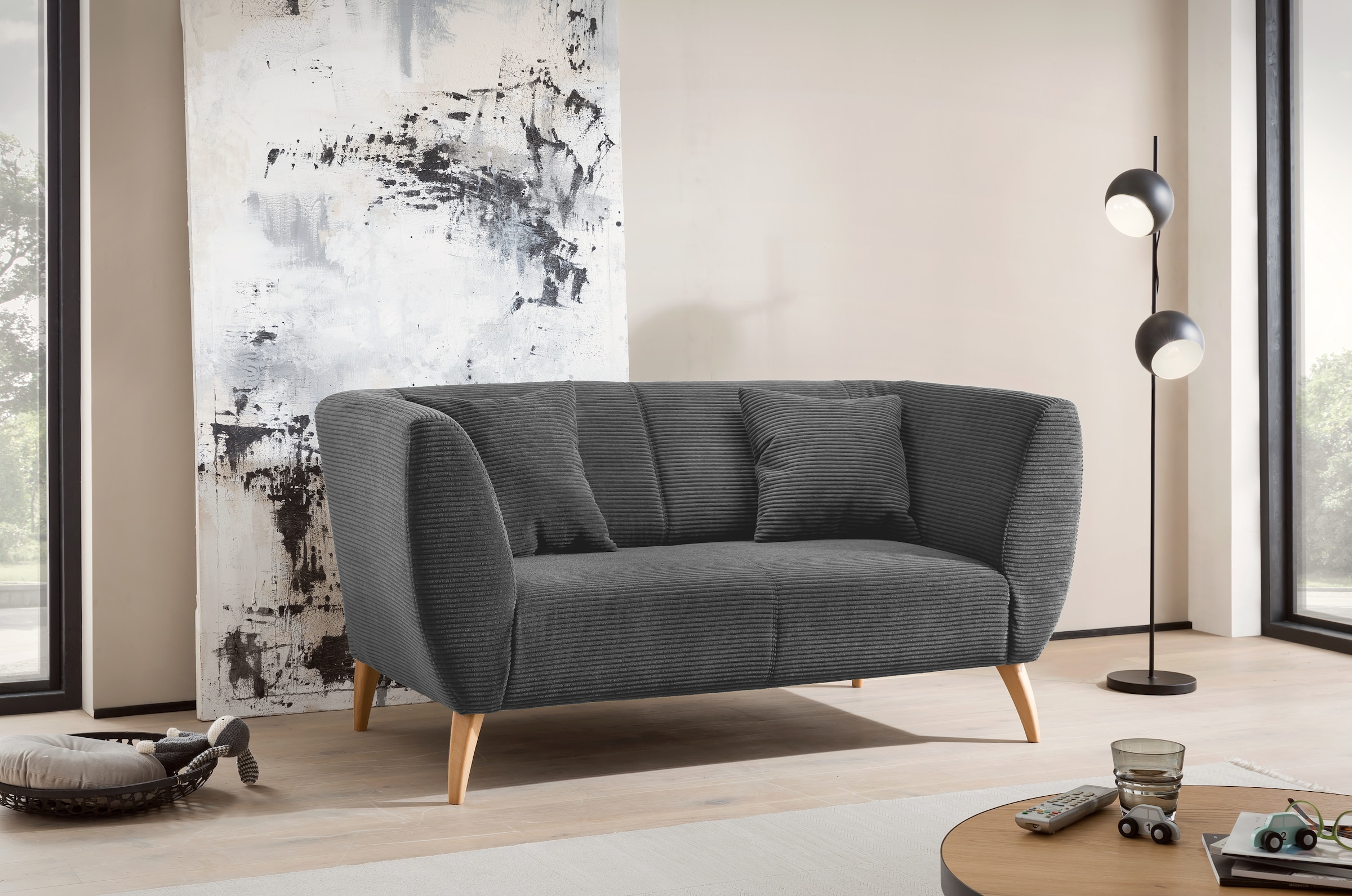 INOSIGN 2-Sitzer zwei verschiedene Fussfarben wählbar