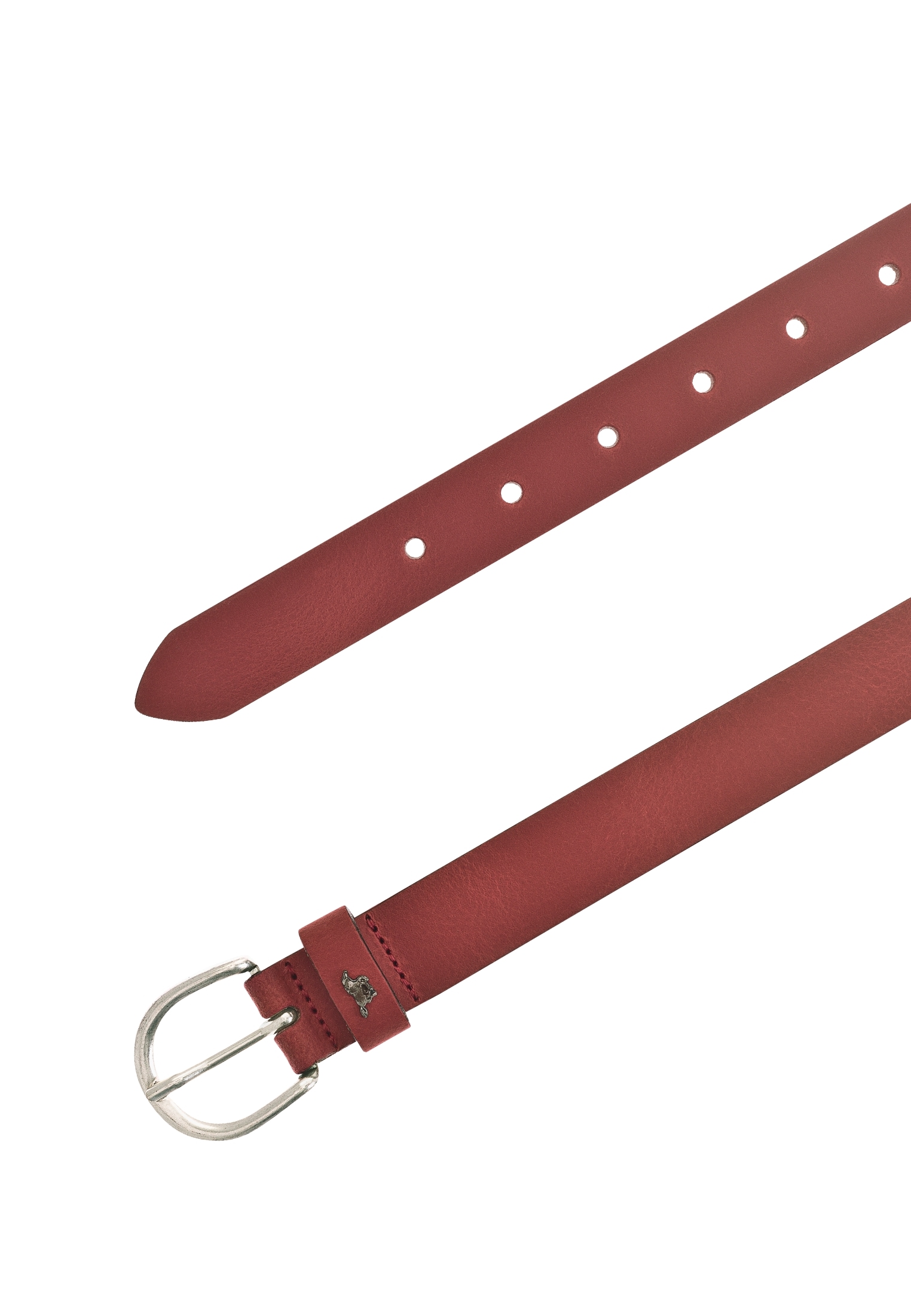 MUSTANG Ceinture en cuir »"Harper"« Cuir Pull-Up au caractère vintage, forme étroite, 2,5 cm