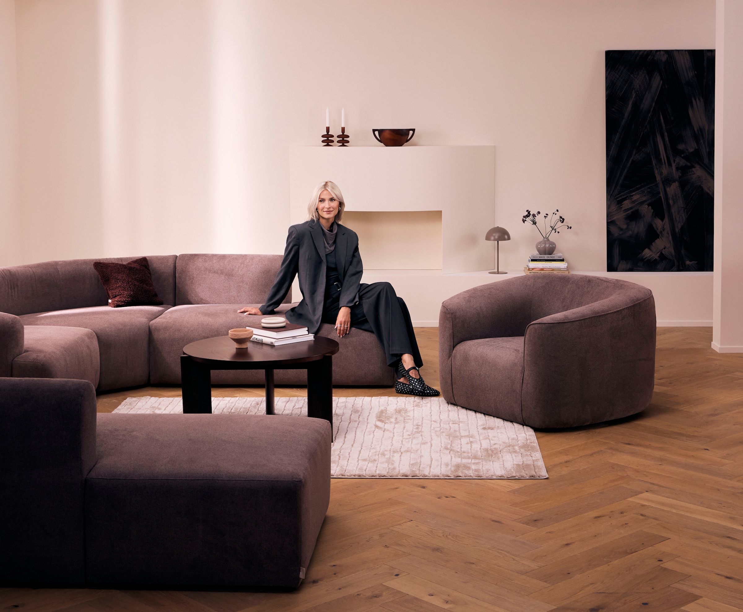 LeGer Home by Lena Gercke Chaiselongue »LYZA Open end, Loungemöbel zum Relaxen, Masse B/T/H: 152/96/74 cm« als Modul oder separat verwendbar, für individuelle Zusammenstellung