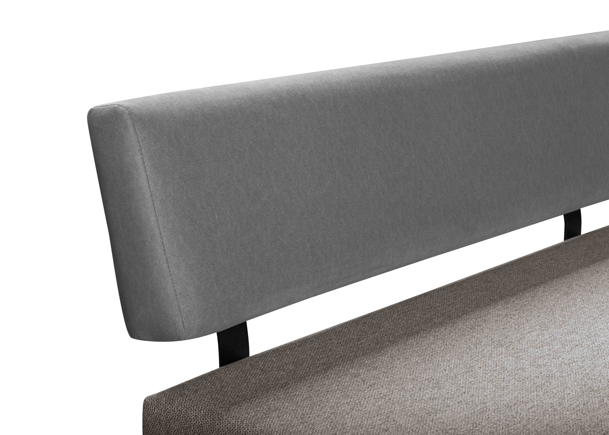 GOODproduct Banc »Gabi Esszimmerbank, Bank, Küchenbank, Polsterbank« Gestell aus matt-schwarzem Flachmetall, stabil, 2-Stoff-Design