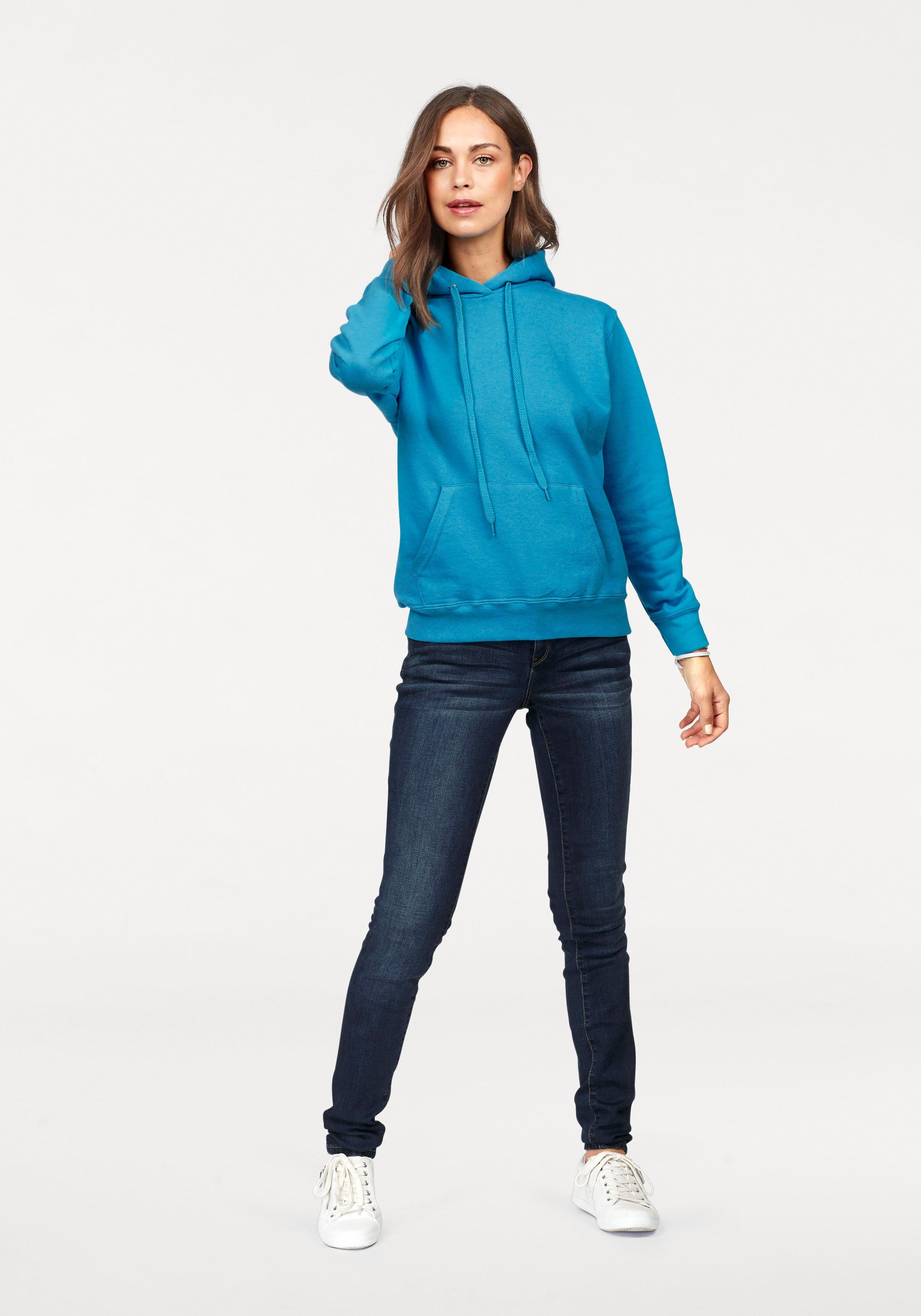 Fruit of the Loom Sweat à capuche »Classic hooded Sweat Lady-Fit«, mit Kängurutaschen
