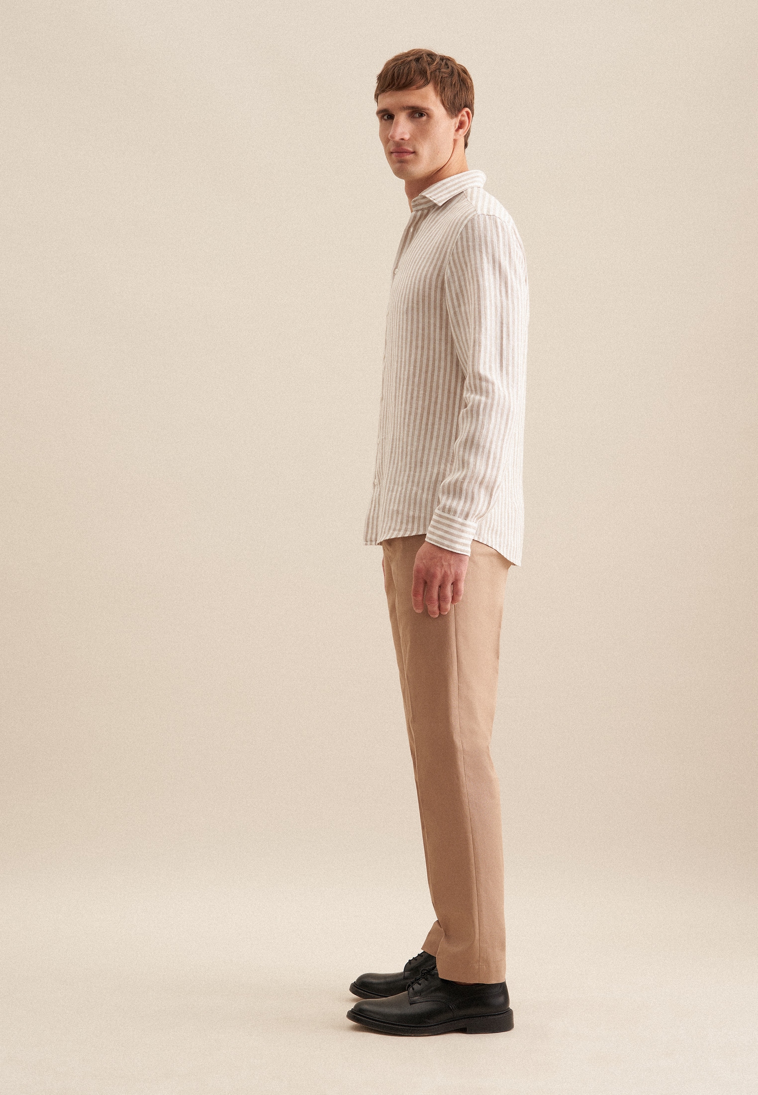 seidensticker Businesshemd »Shaped« Shaped 1/1 Kentkragen Streifen