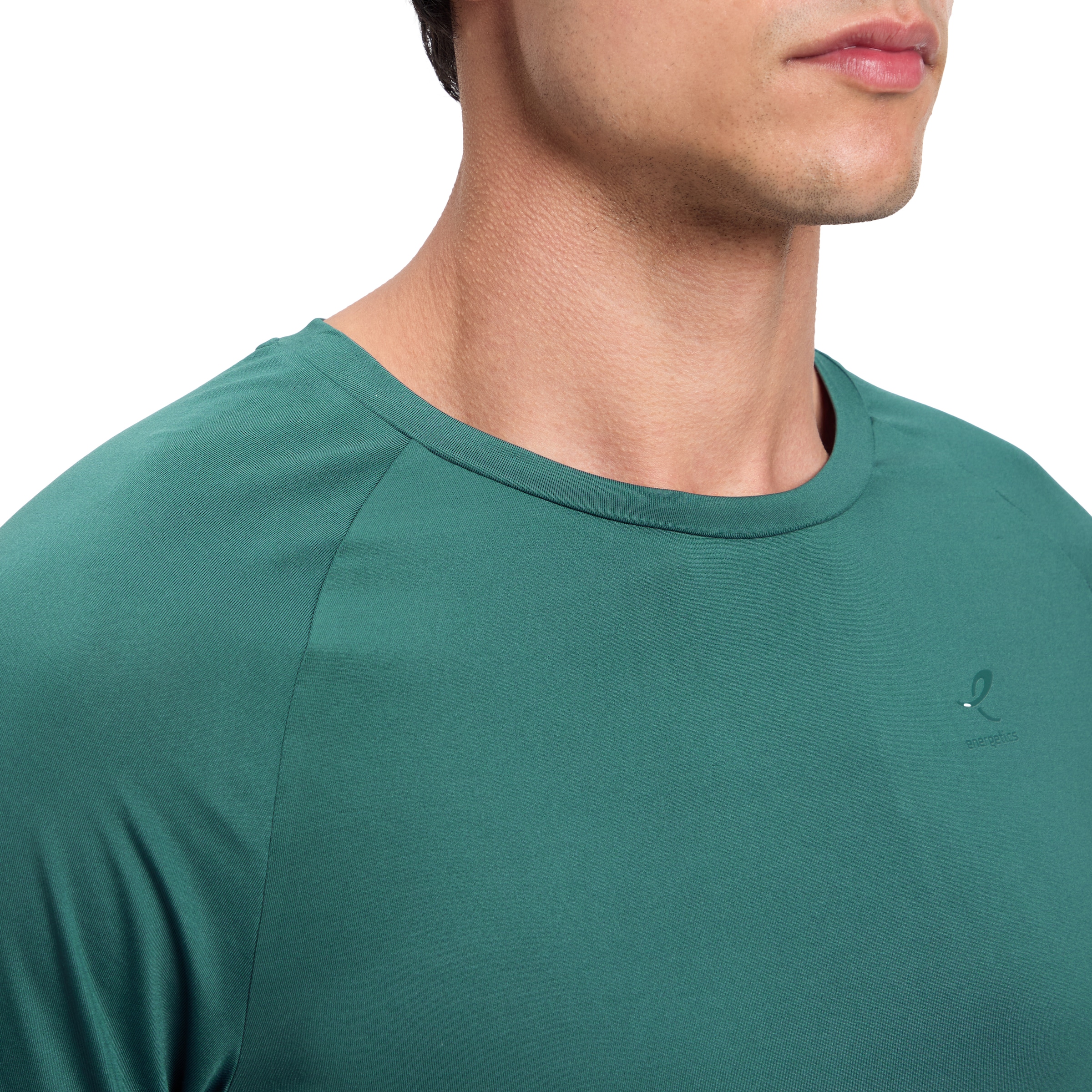 Energetics Laufshirt »HE.-T-SHIRT ELLAZOR II SHORT SLEEVE M« mit kurzen Ärmeln, kragenlos, aus Jersey, hinten länger geschnitten