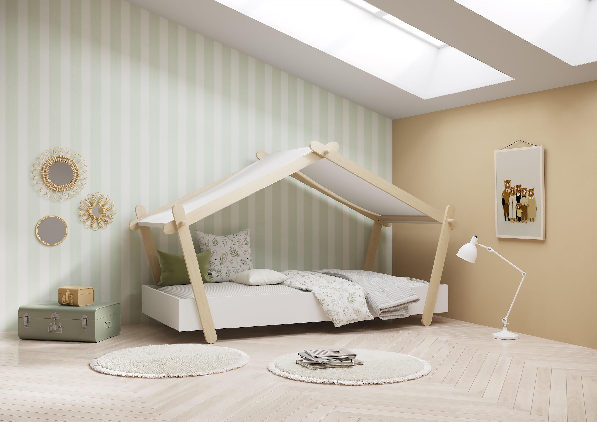 Demeyere GROUP Lit d'enfant »Lodge« lit en forme de maison