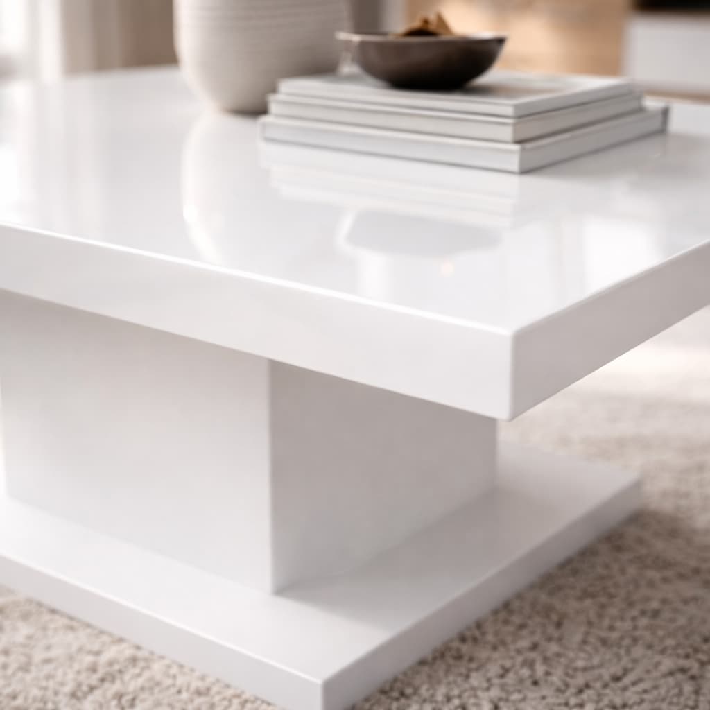 GOODproduct Table basse »Atina Wohnzimmertisch, Sofatisch, Beistelltisch, Kaffeetisch« Table basse rectangulaire, 100x60 cm, en matériau bois de haute qualité