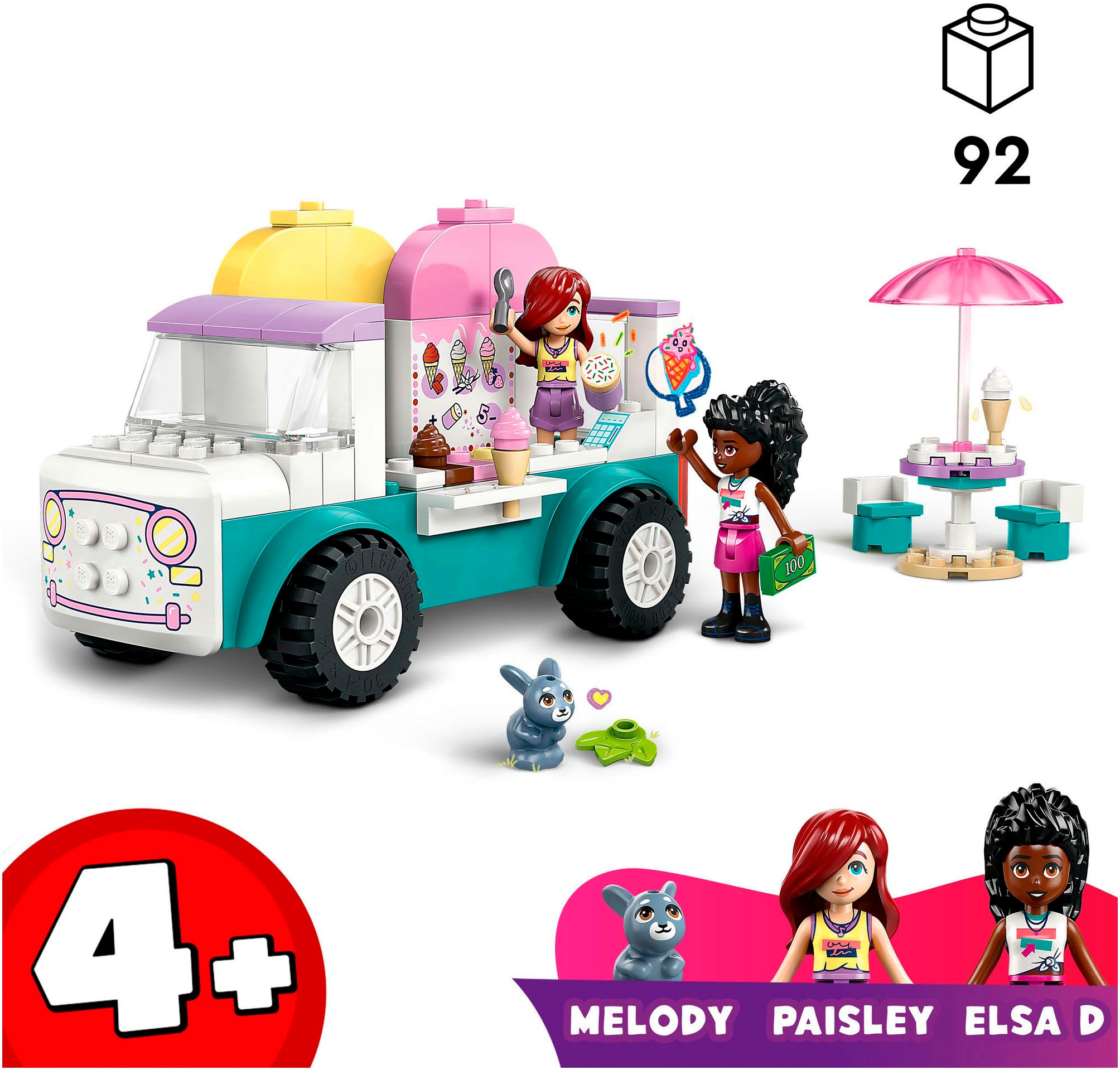 LEGO® Pions de construction »Heartlake City Eiswagen (42644), LEGO Friends« Made in Europe