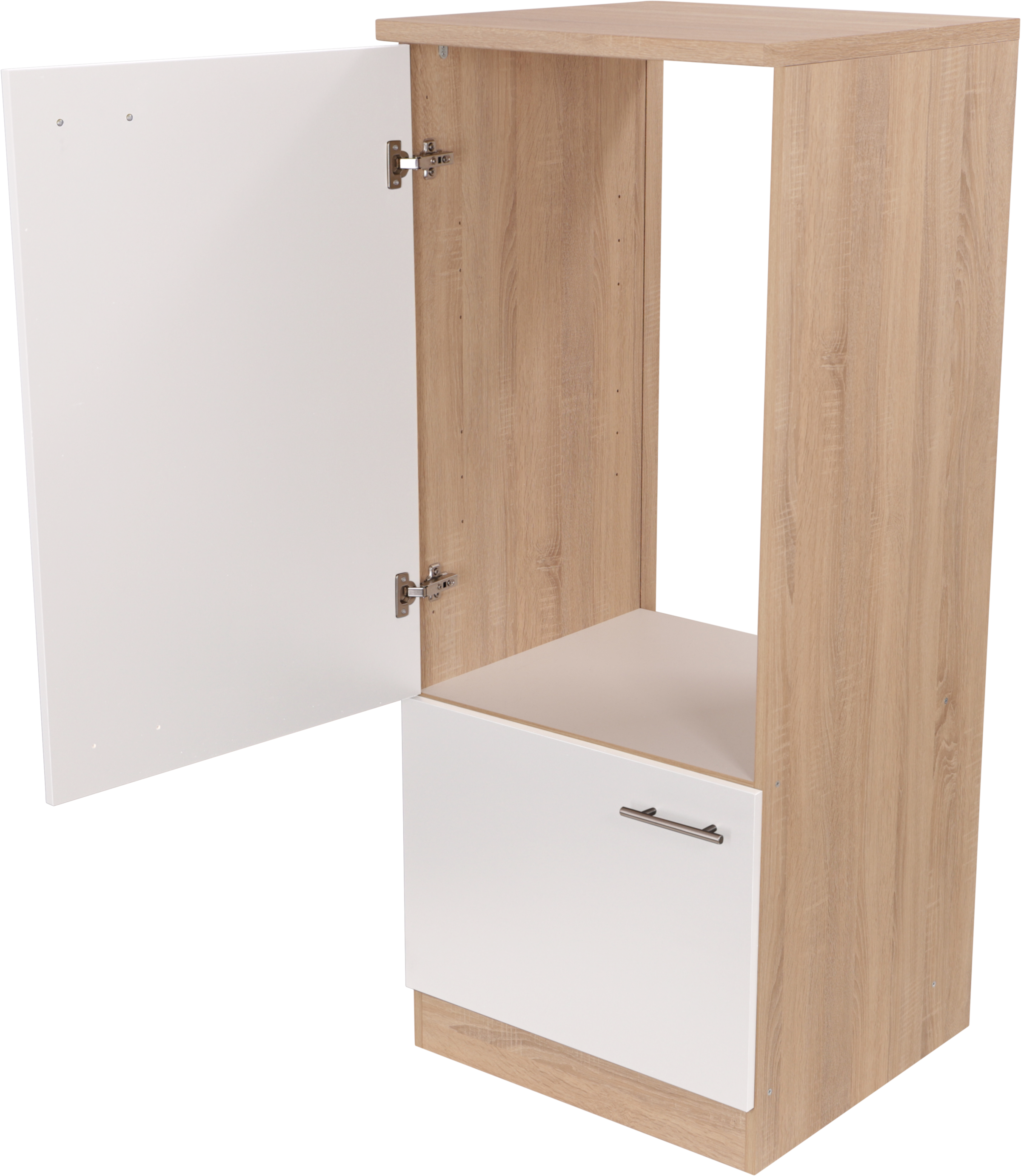 RESPEKTA Kühlumbauschrank »Merle« Breite 60 cm, Türen wechselseitig anschlagbar, Höhe 144,8 cm