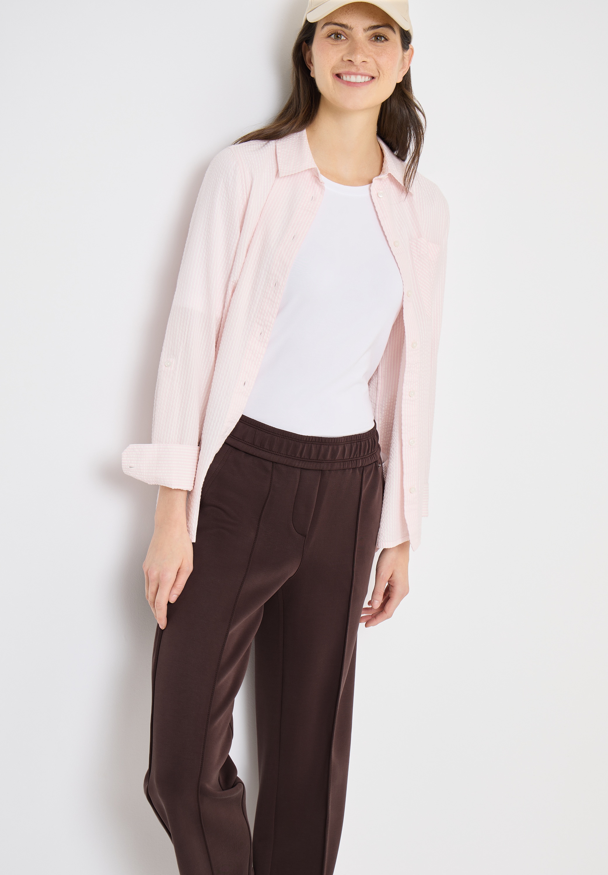 Cecil Pantalon en tissu »Style Neele«  Silk Touch Hose mit Gummizug und Viskose