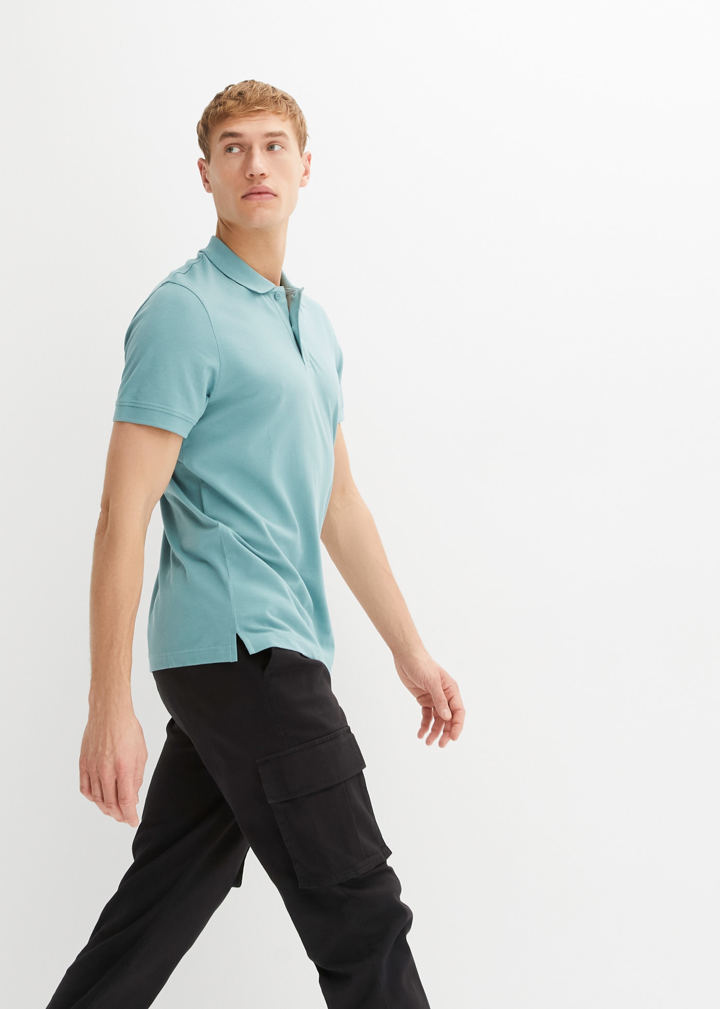 bonprix Polo »Piqué-Poloshirt aus reiner Baumwolle« 1 Regular Fit, Kurzarm, aus hautfreundlicher Baumwolle