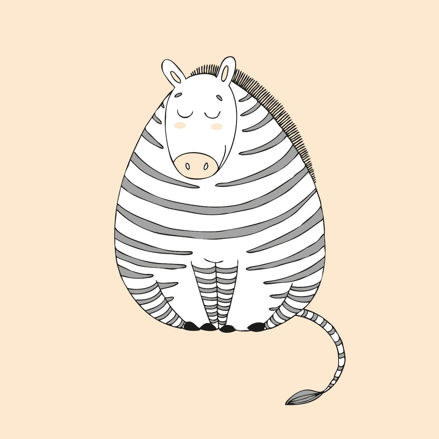 queence Coussin décoratif »»Zebra«« Kissenhülle ohne Füllung, 1 Stück