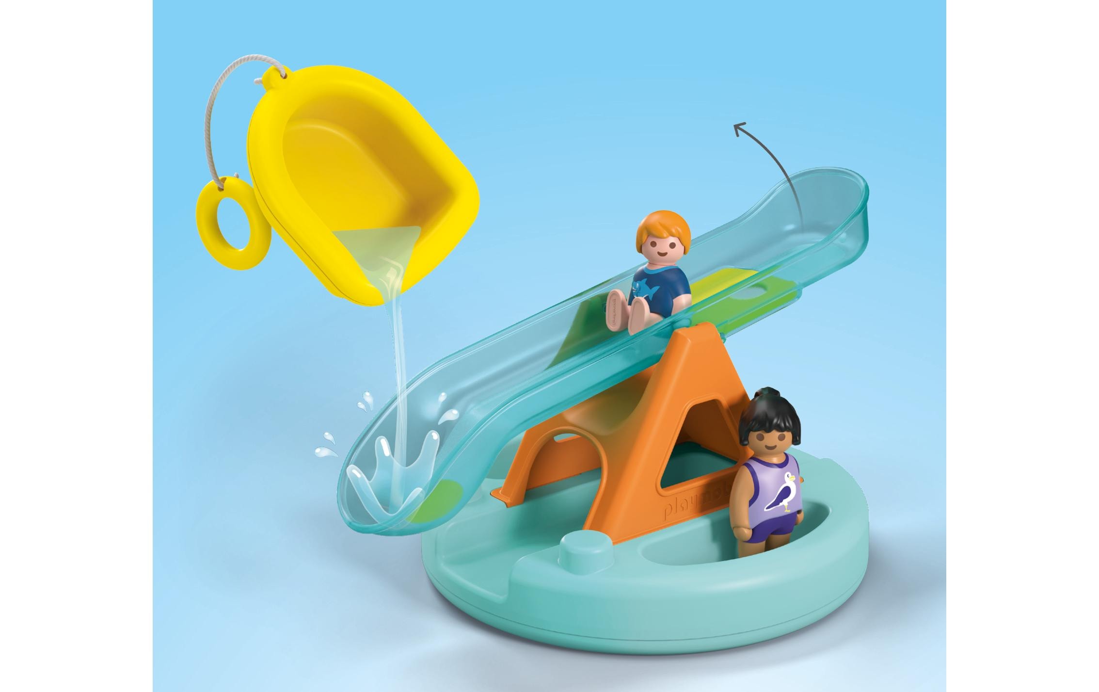 Playmobil® Spielbausteine »Junior AQUA: Badeinsel mit Wasserrutsche 71687«