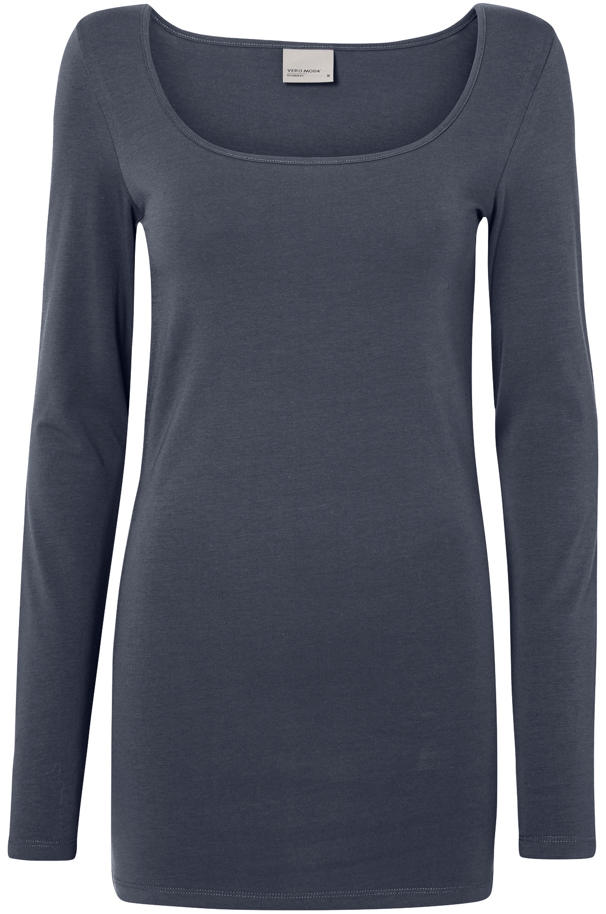 Vero Moda »VMMAXI MY LS SOFT LONG U-NECK  NOOS« mélange coton, coupe régulière