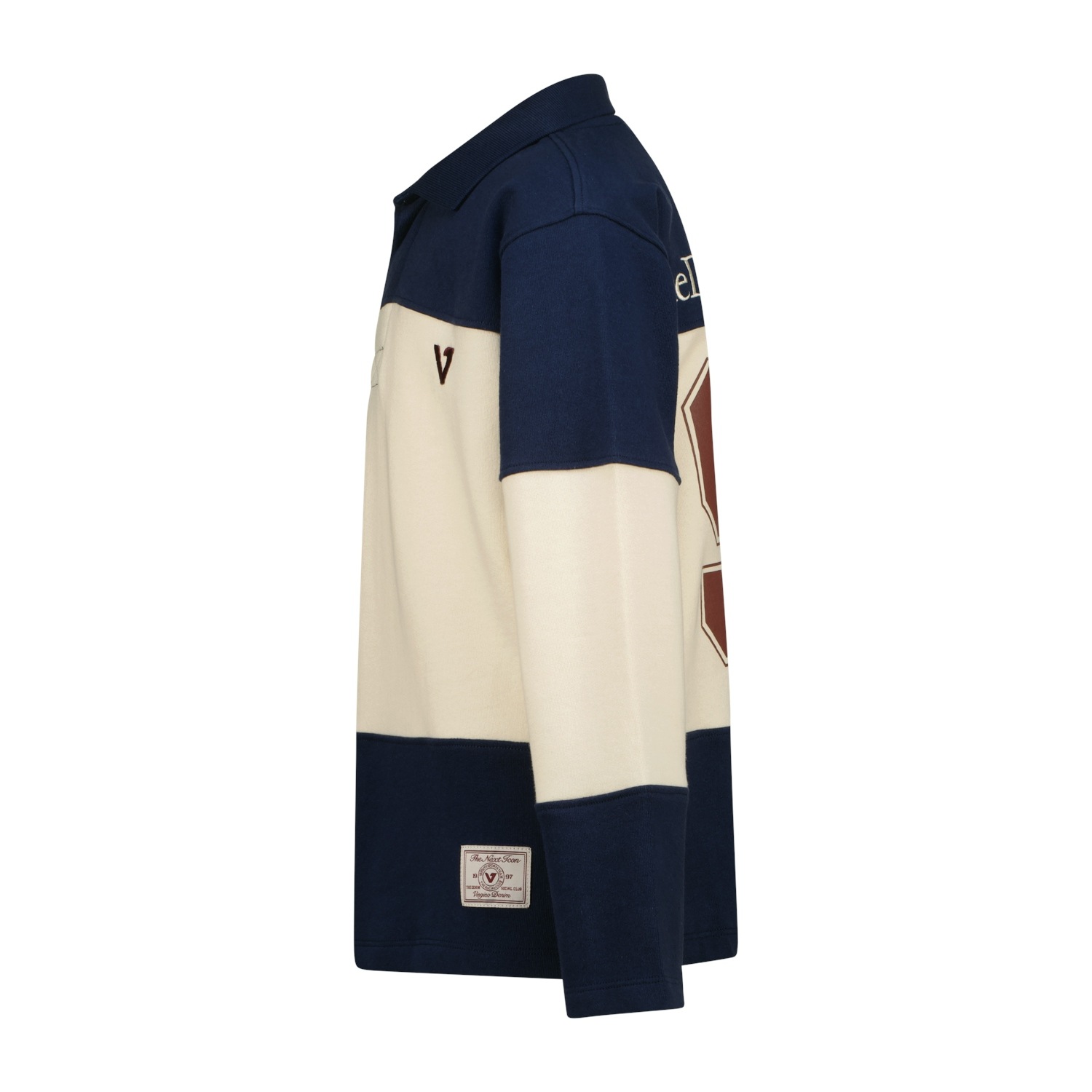 Vingino Polo à manches longues mit grossem Rückenprint / Colorblocking-Design / für Boys