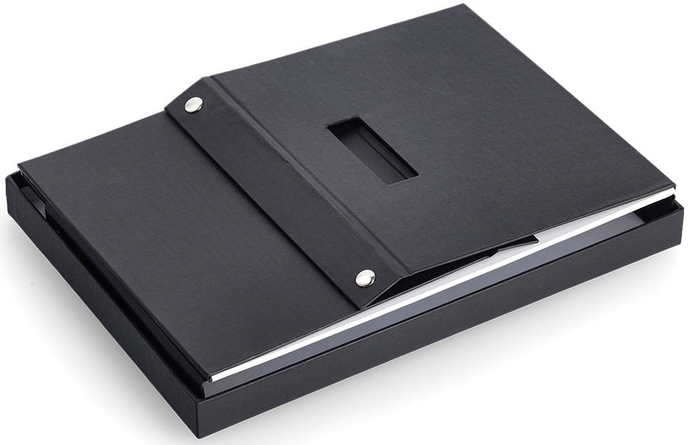 Zeller Present Boîte de rangement beschriftbar, recycelter Karton