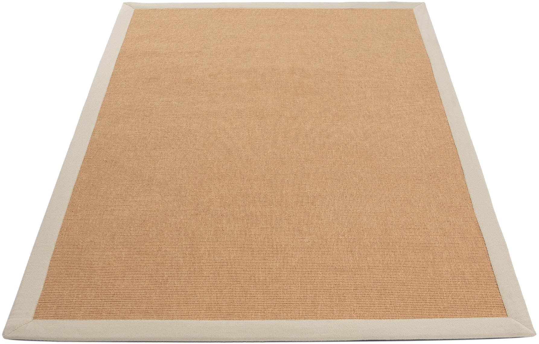 carpetfine Tapis en sisal »Sisal  ,    auch als Läufer erhältlich« Rectangulaire 5 mm Höhe mit farbiger Bordüre, Anti Rutsch Rückseite, viele Grössen, Wohnzimmer
