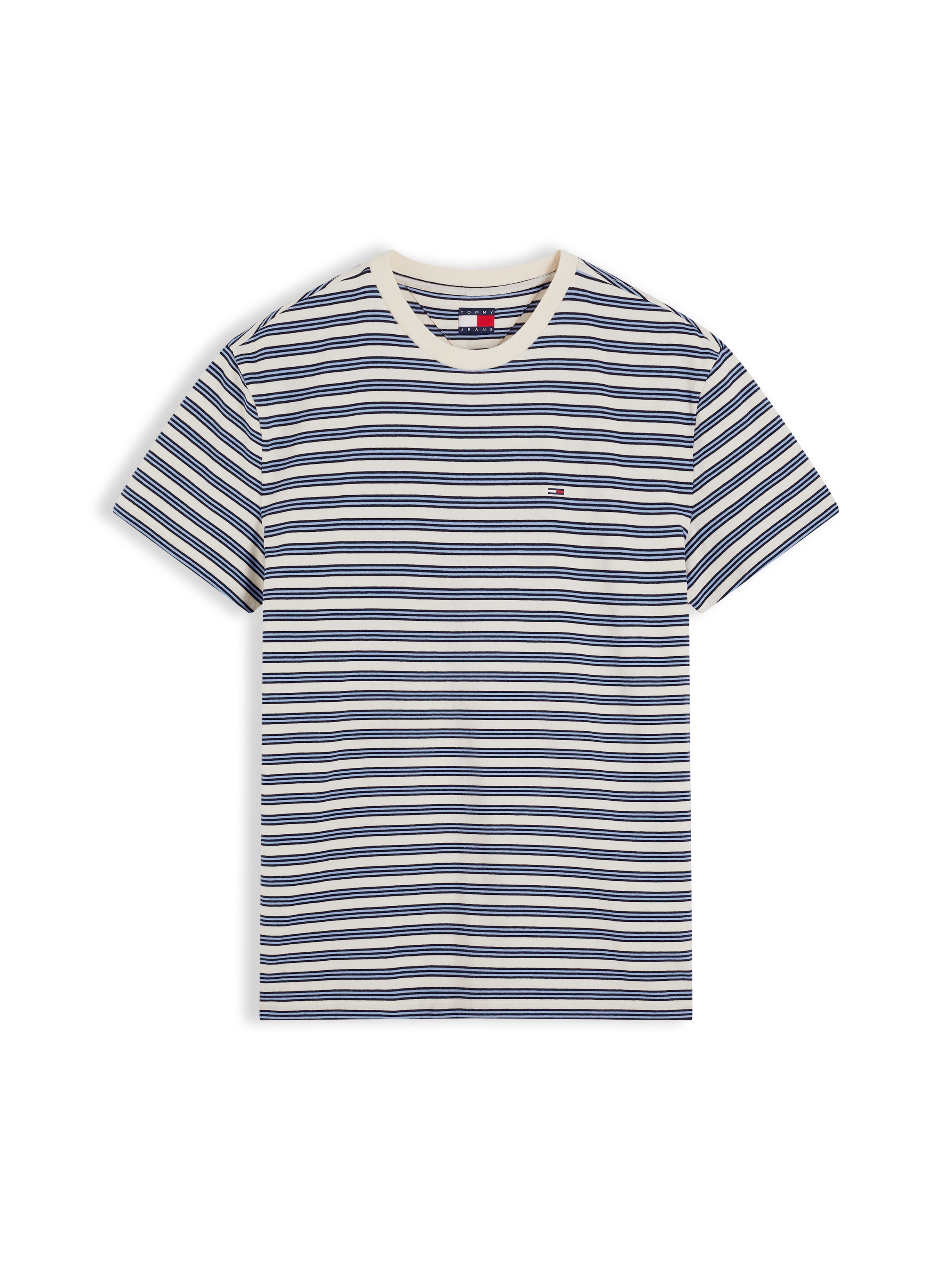 Tommy Jeans T-shirt »REGULAR STRIPE TEE« Coupe regular avec motif à rayures