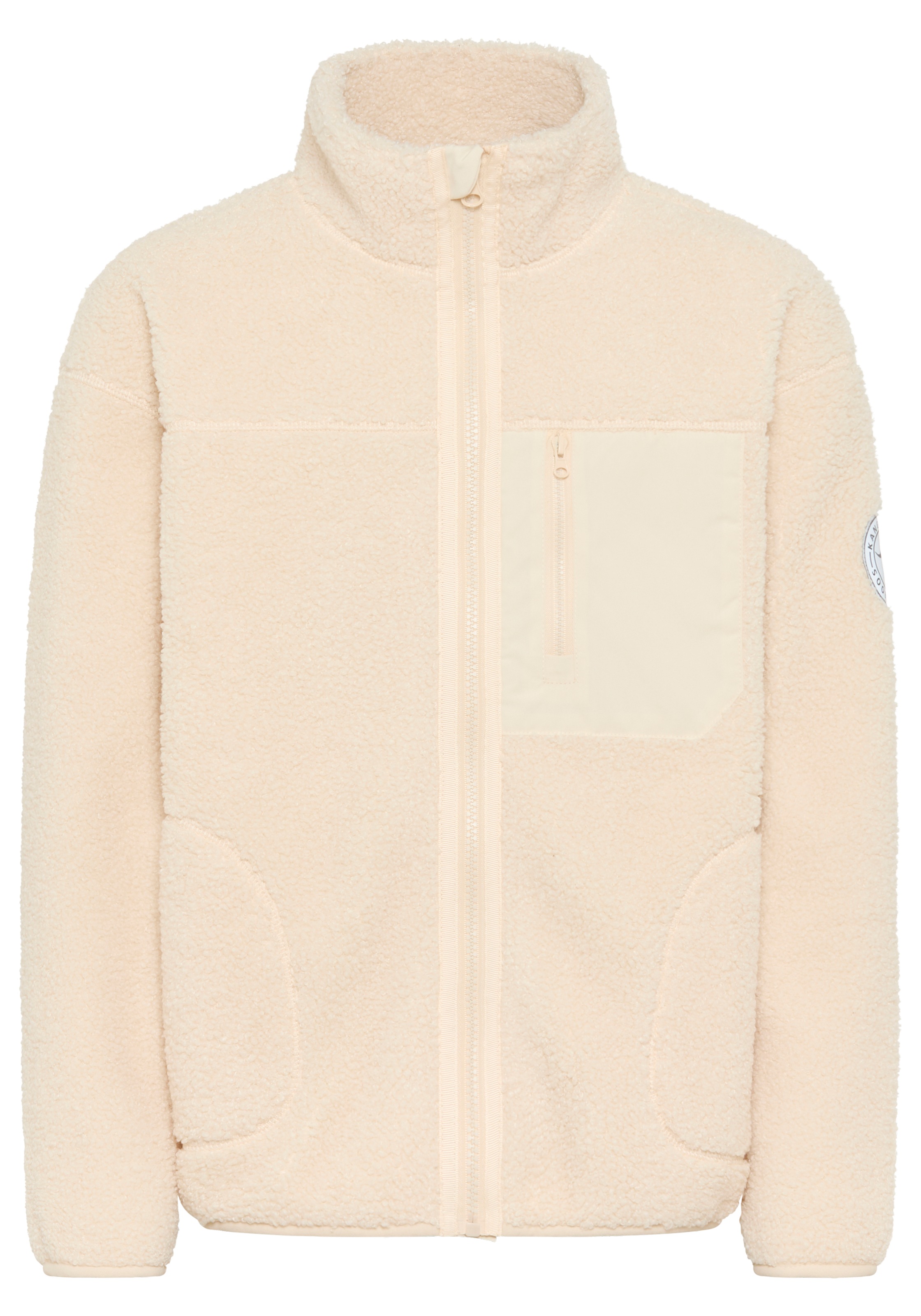 KangaROOS Sweatjacke »Kuschel-Jacke mit reflektierendem Badge« Weicher Teddyplüsch