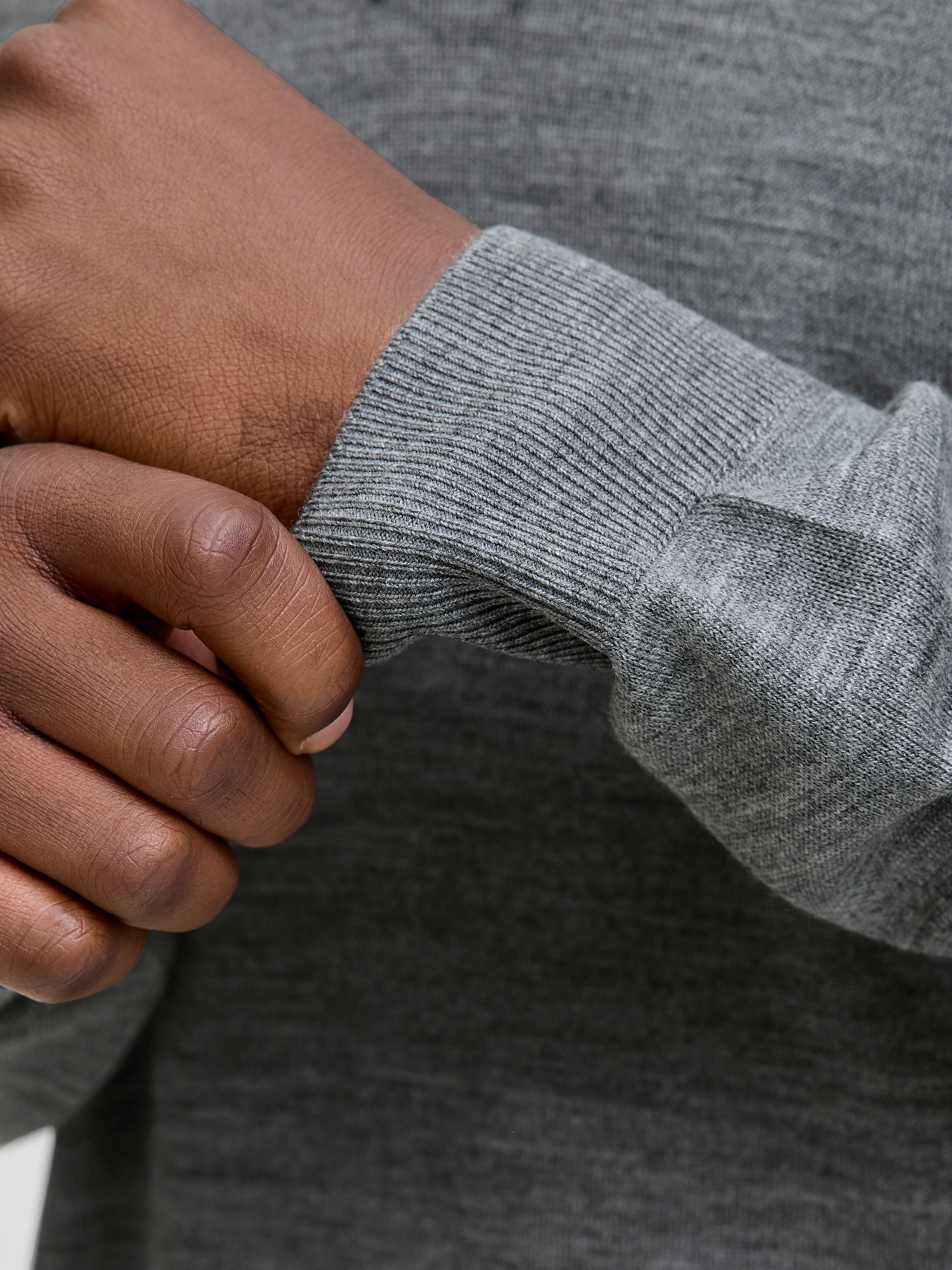 Jack & Jones Pull à col polo »JPRBLAMERINO KNIT POLO« Laine, coupe régulière