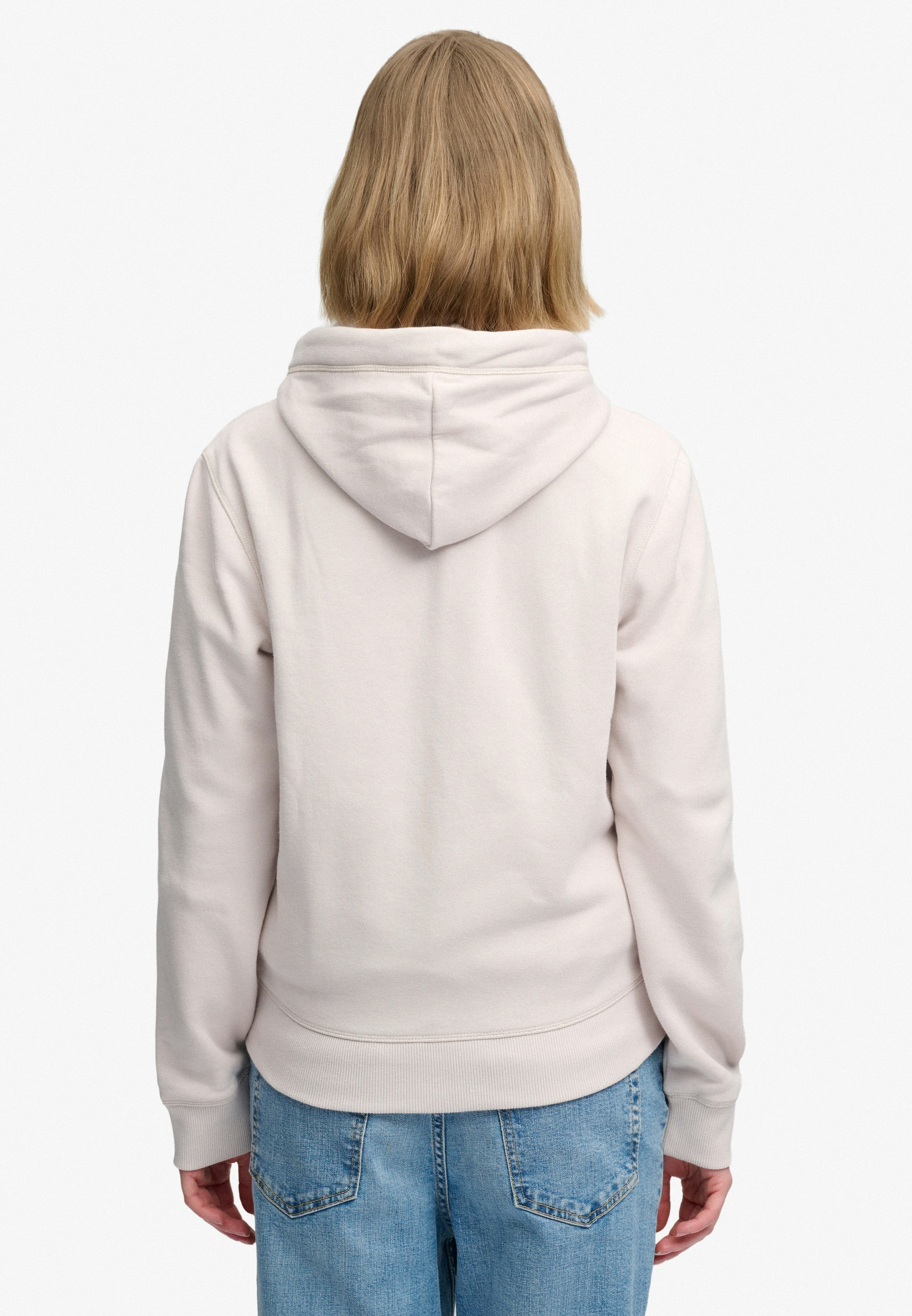 Superdry Sweat à capuche »SIGNATURE EMB ZIPHOOD« mélange coton, coupe décontractée