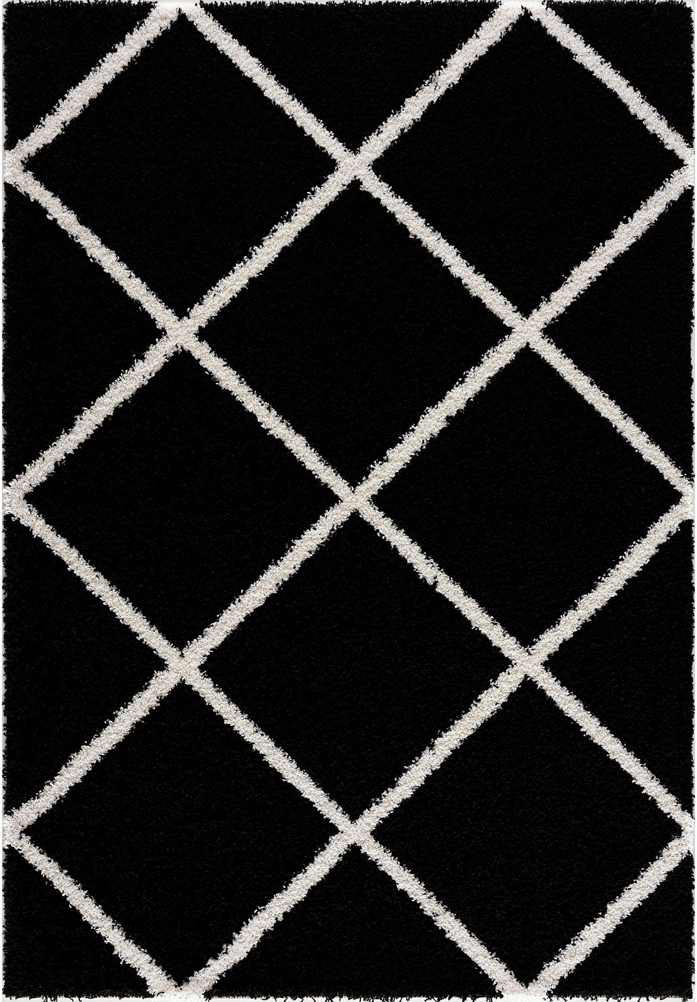 Sanat Hochflor-Teppich »Madrid« rechteckig 30 mm Höhe Wohnzimmer, Langflor, Shaggy Teppich